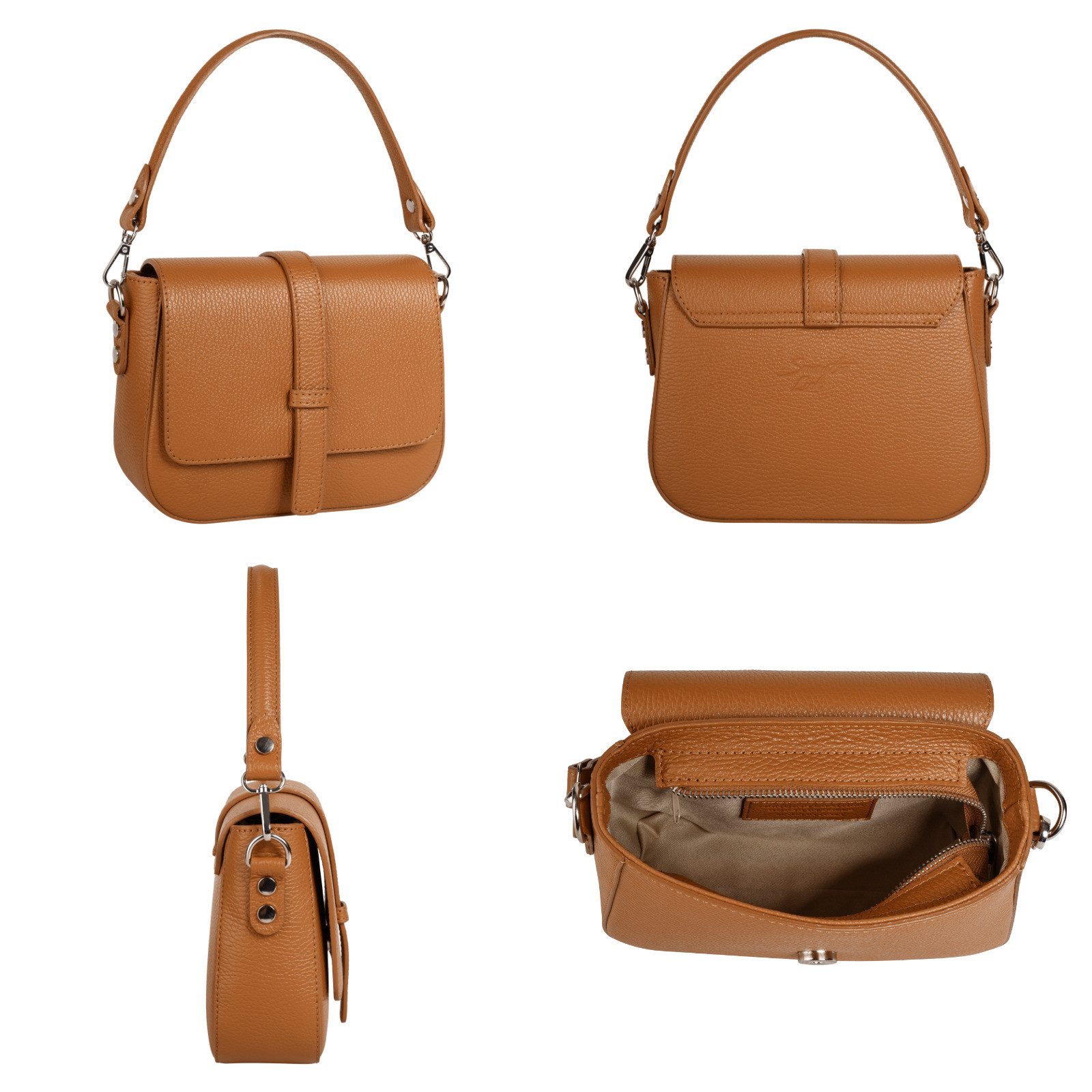 Samantha Look Schoudertas echt leer, made in italy
