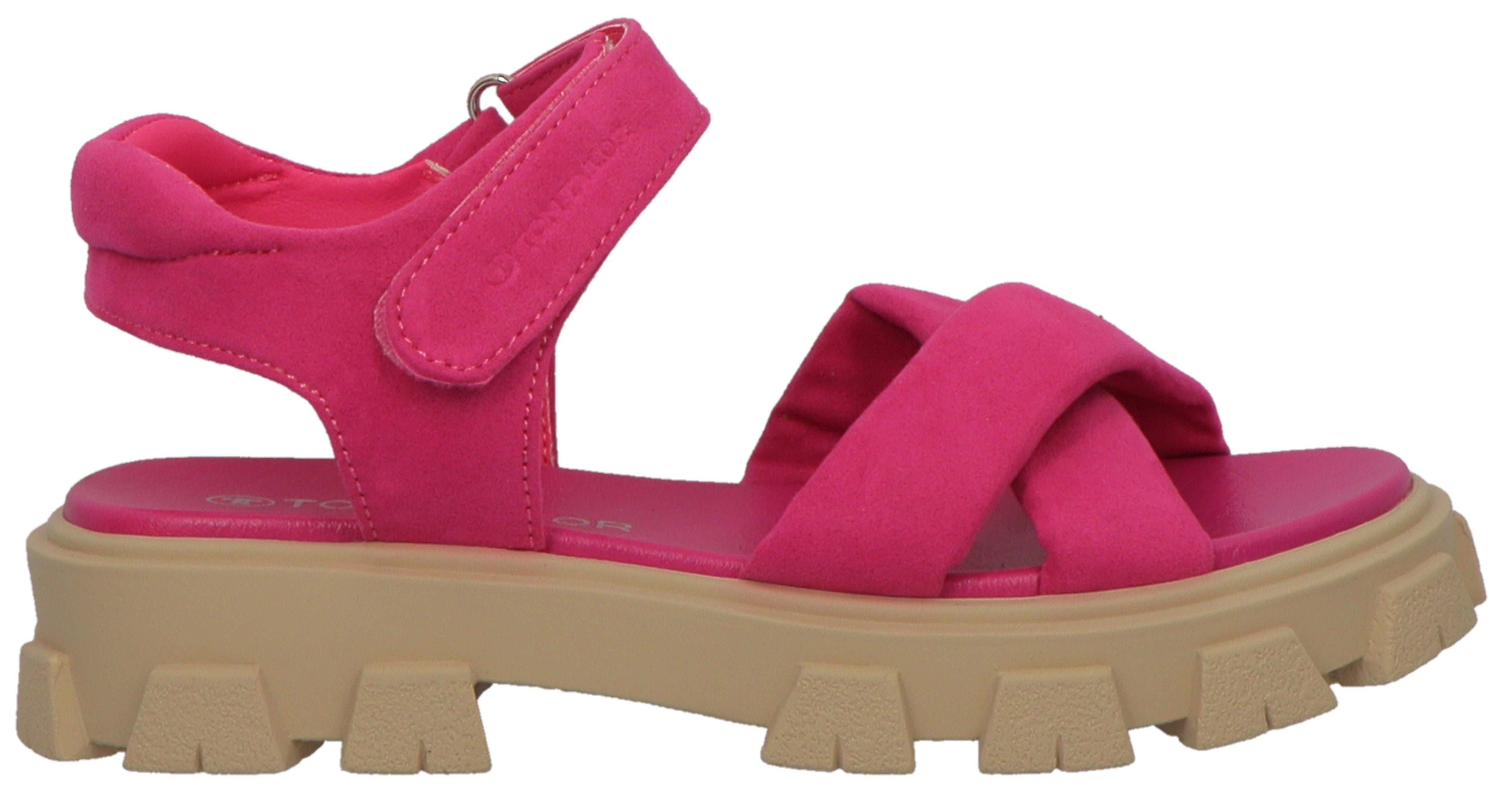 Tom Tailor Sandalen plateau, zomerschoen, sandaal met praktische klittenband