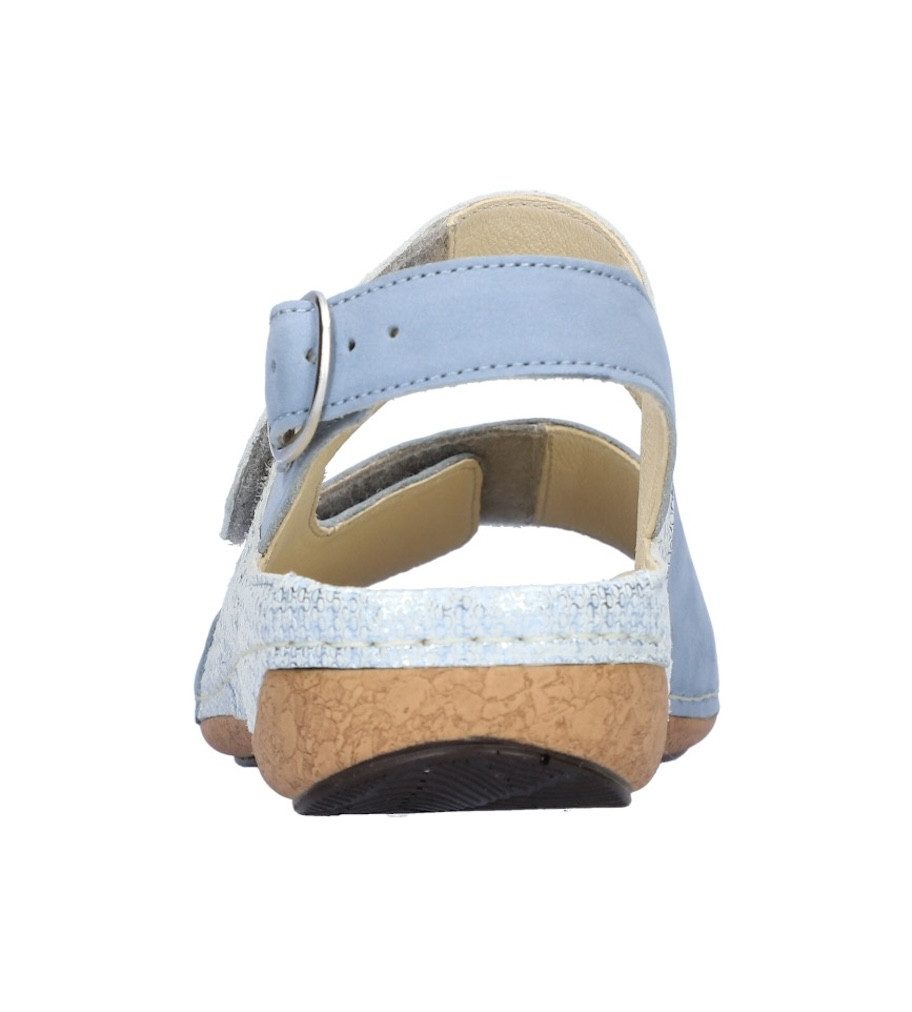 Waldläufer Sandalen HELIETT , zomerschoen, klittenbandschoen, sleehak, in comfortwijdte h (=zeer breed)