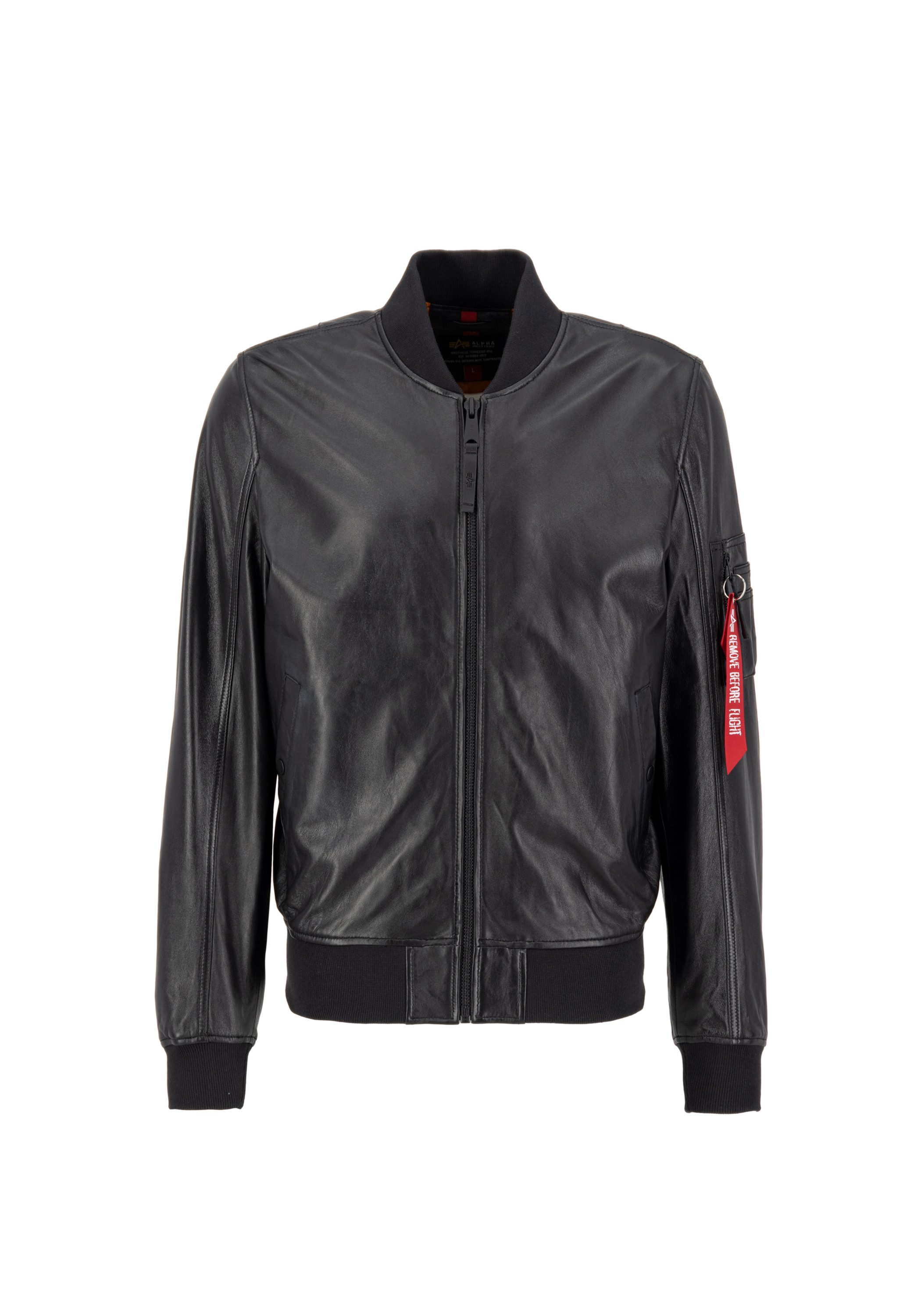 Alpha Industries MA-1 Leather LW || Jacket Black