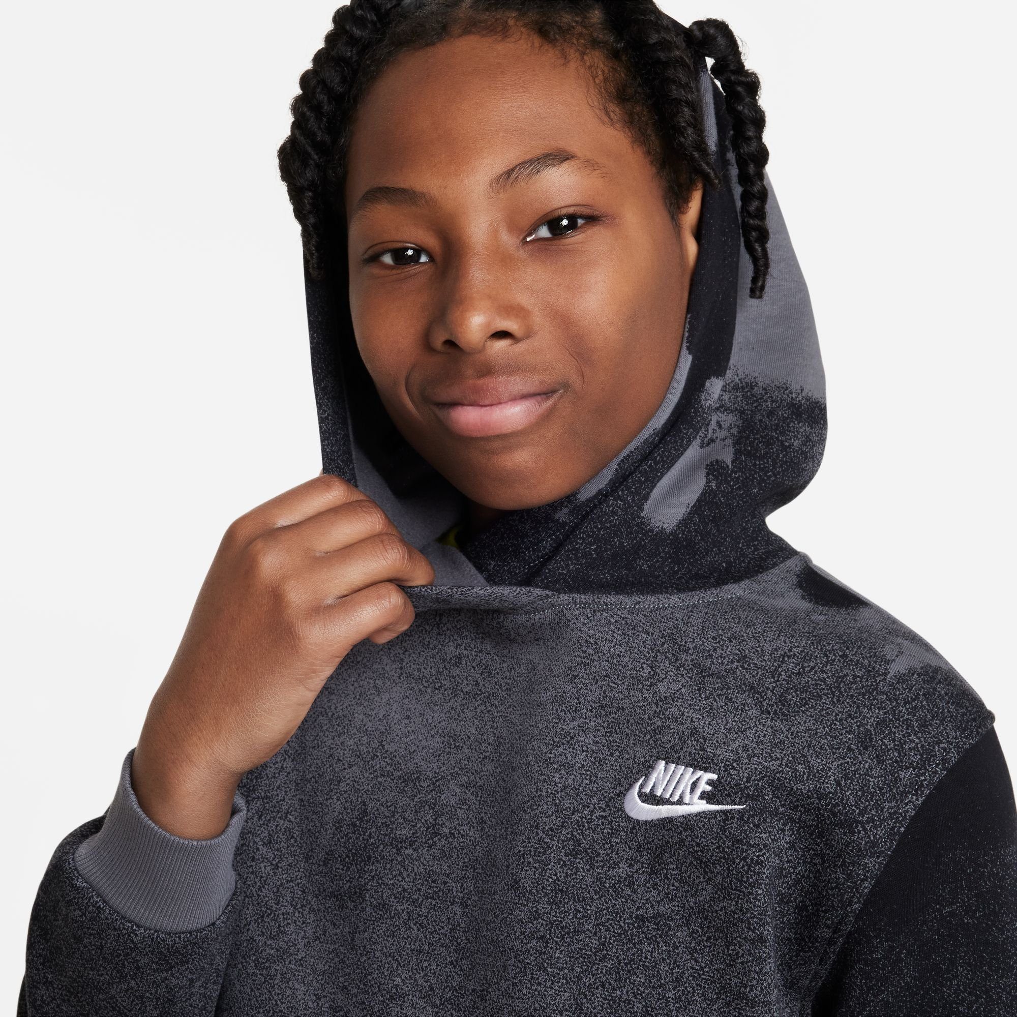 Nike Sportswear Hoodie Club Fleece Big Kids' Pullover Hoodie