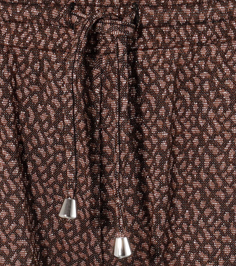 Aniston CASUAL Comfortbroek met glitterdraden versierde alloverprint