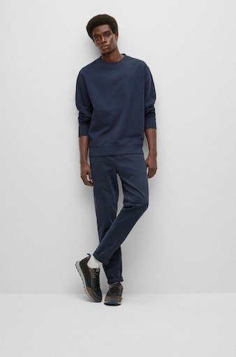Boss Orange Sweater Wefade met zijrib-inzetten (1-delig)