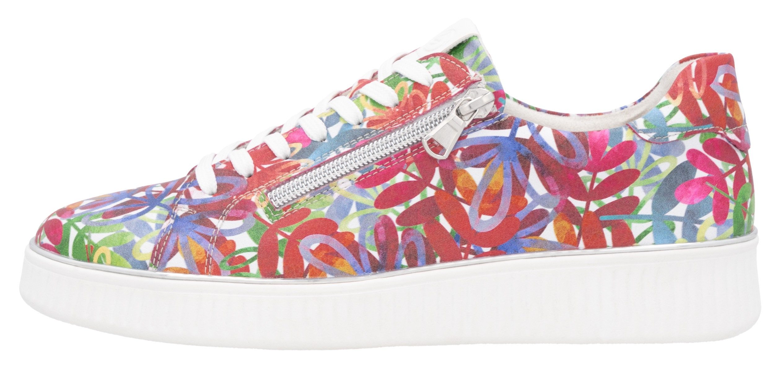 Remonte Plateausneakers , vrijetijdsschoen, lage schoen, veterschoen met gevoerde schacht