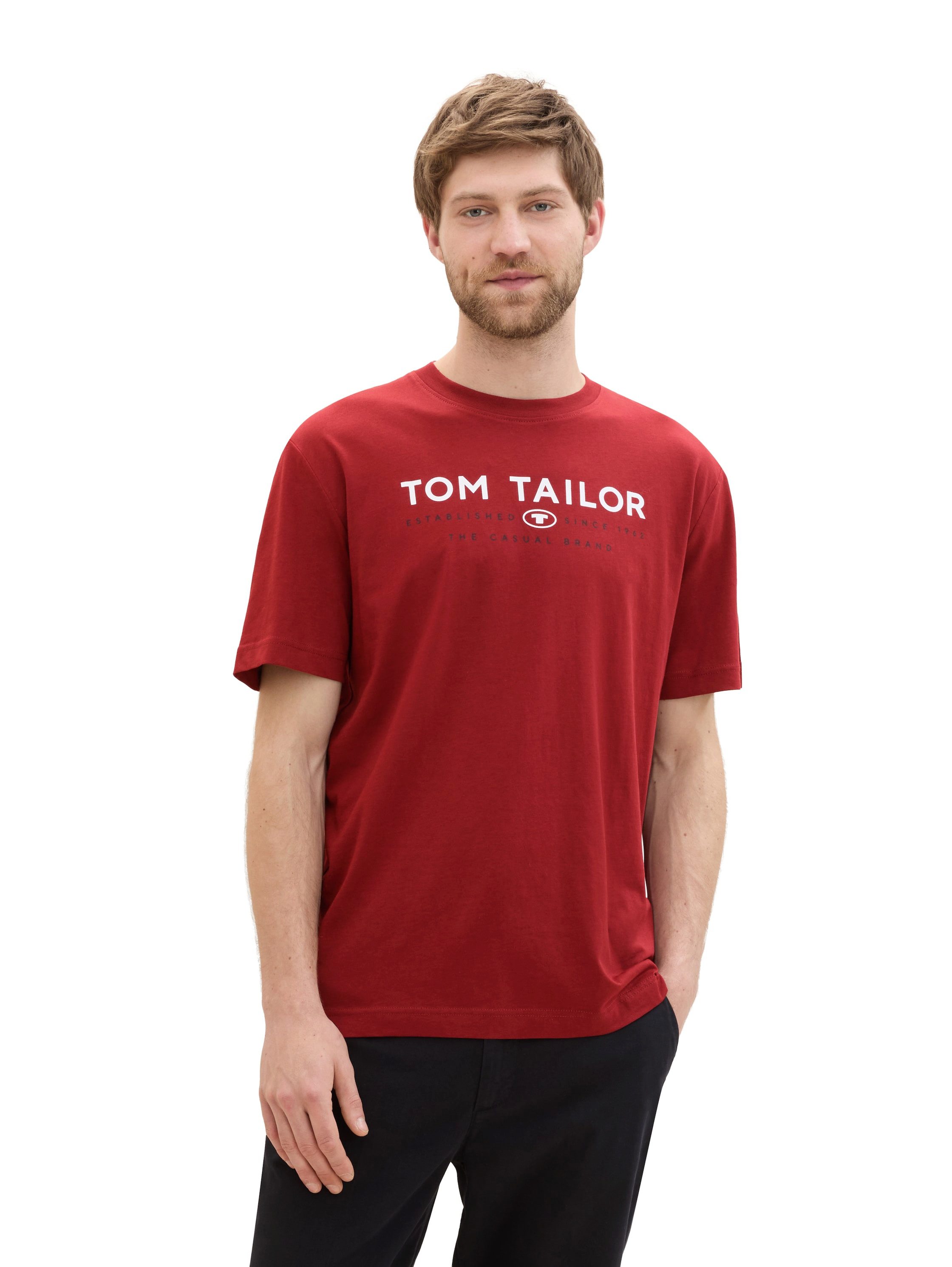 Tom Tailor Shirt met print met logoprint