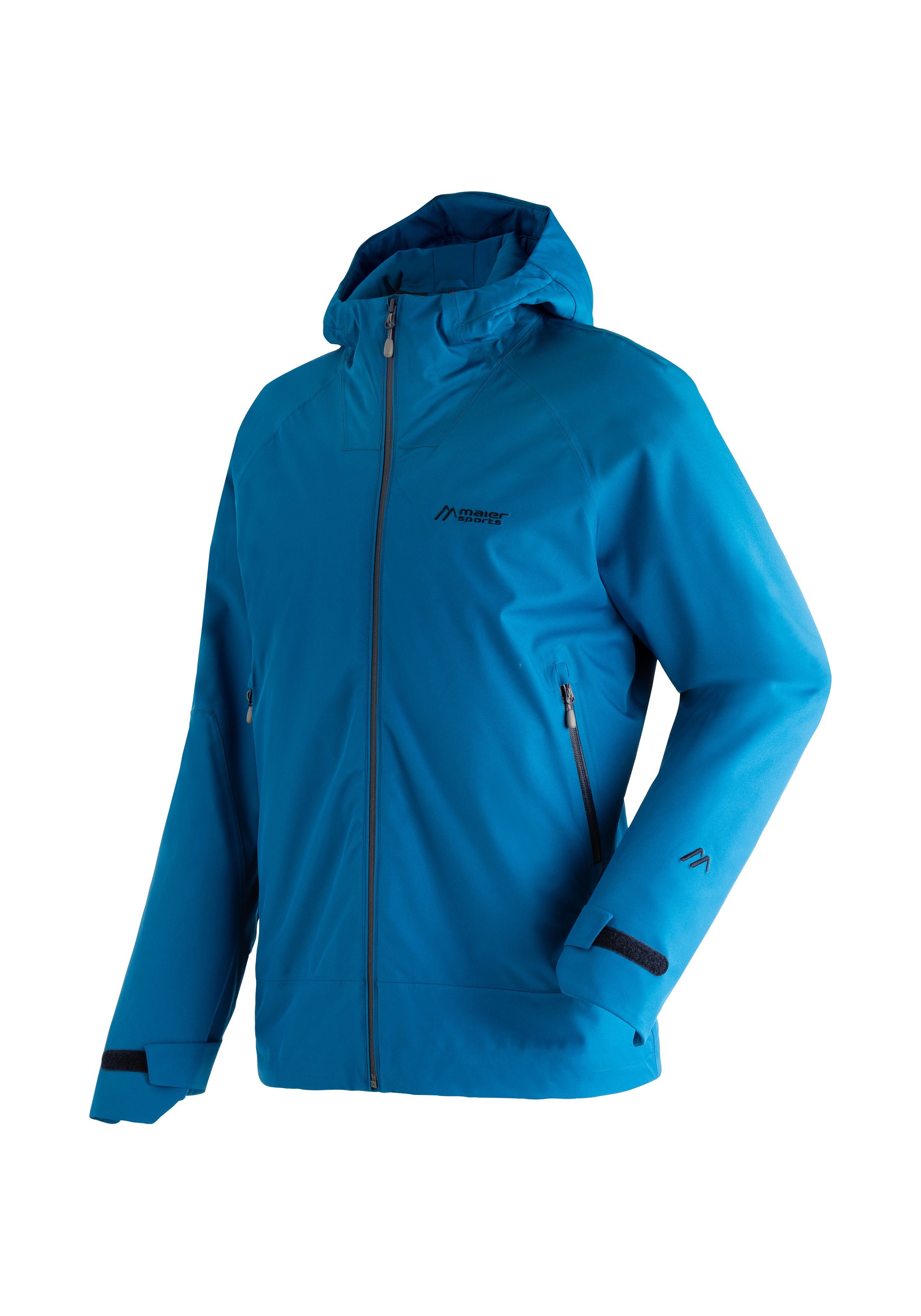 Maier Sports Outdoorjack Solo Tipo M Heren jas, ademend waterdicht, regenjas met capuchon heren outdoorjassen maat 58 blauw