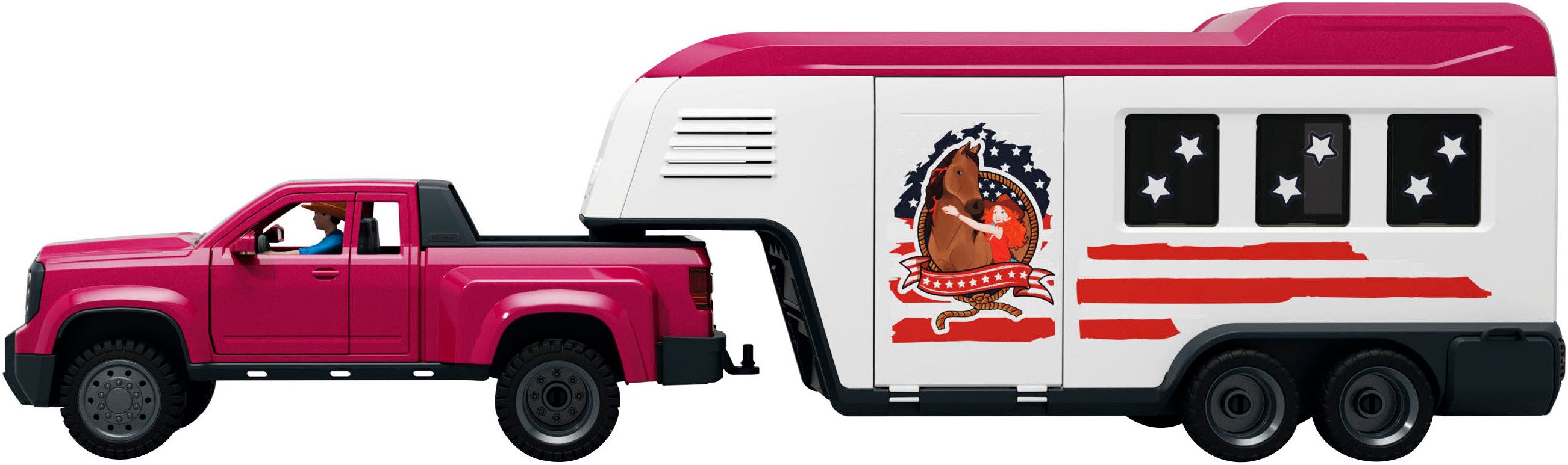 Schleich® Speelfiguur HORSE CLUB, Lakeside Truck mit Anhänger (42705)