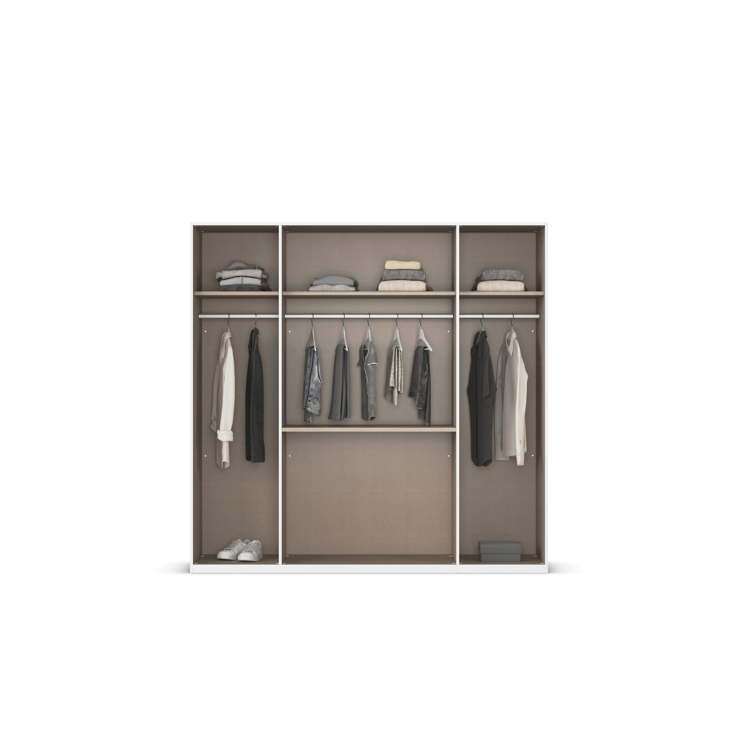 rauch Draaideurkast Kledingkast Kast Garderobe Slaapkamerkast EVELYN in elegante stijl met lades 3 breedtes en 2 hoogtes made in germany