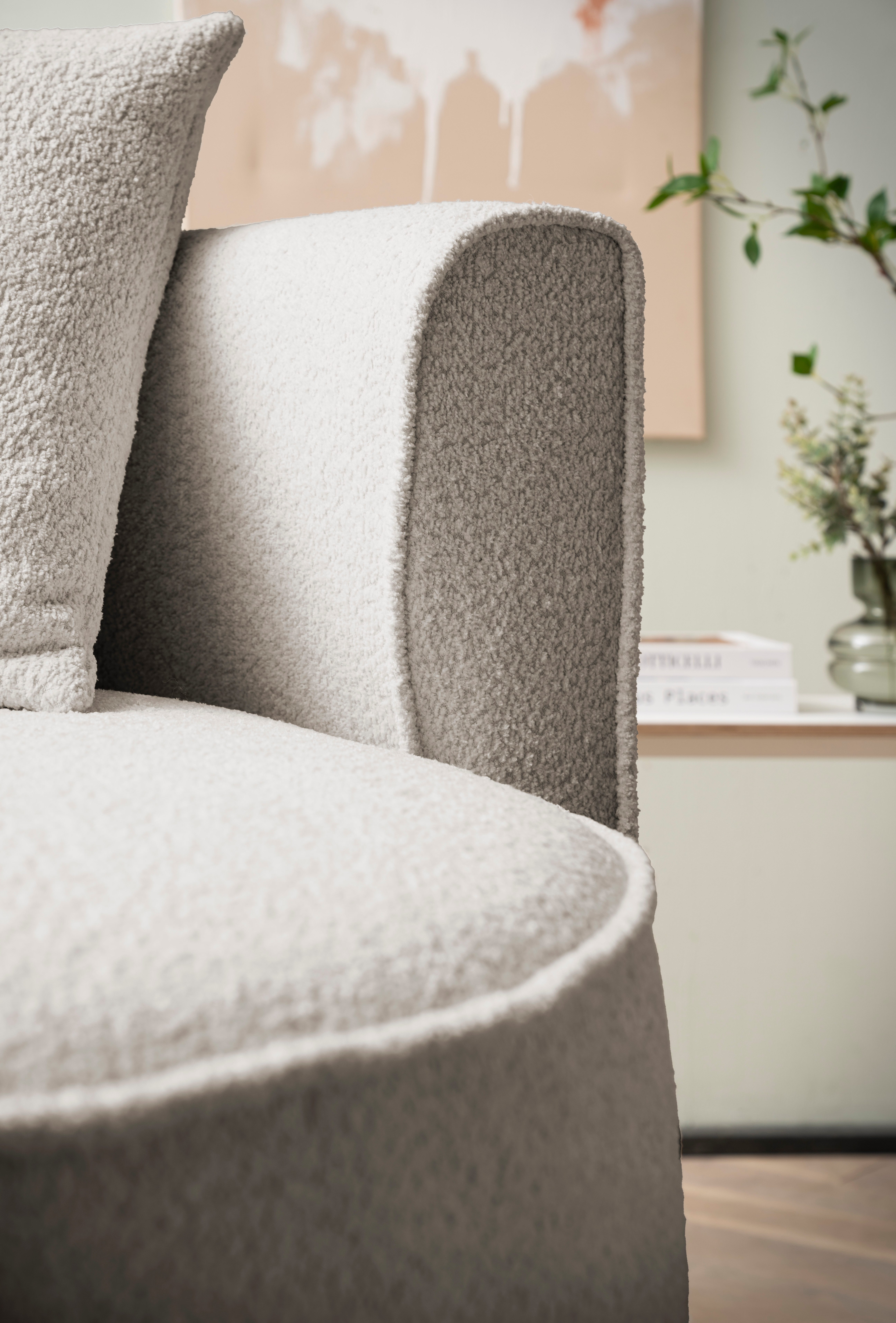 LeGer Home by Lena Gercke XXL-fauteuil Isalie, ronde stoel met voetensteun, leesstoel, loveseat, grote stoel (set)