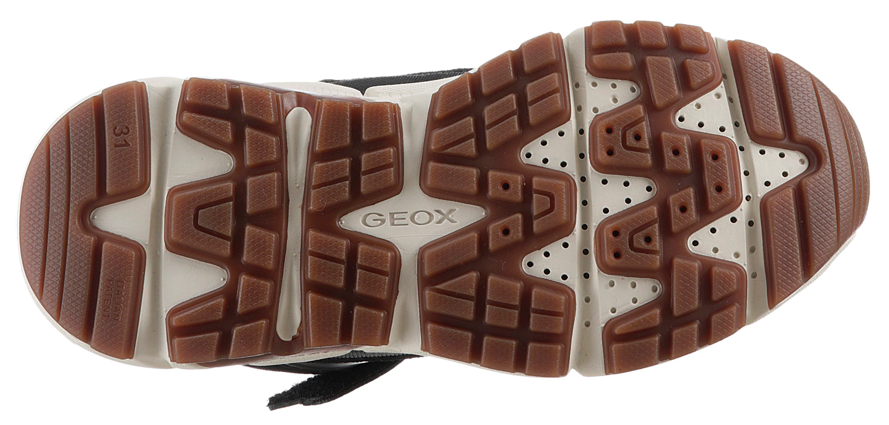 Geox Winterlaarzen J FLEXYPER PLUS BOY ABX high top sneaker, veterschoenen met waterafstotende tex-uitrusting
