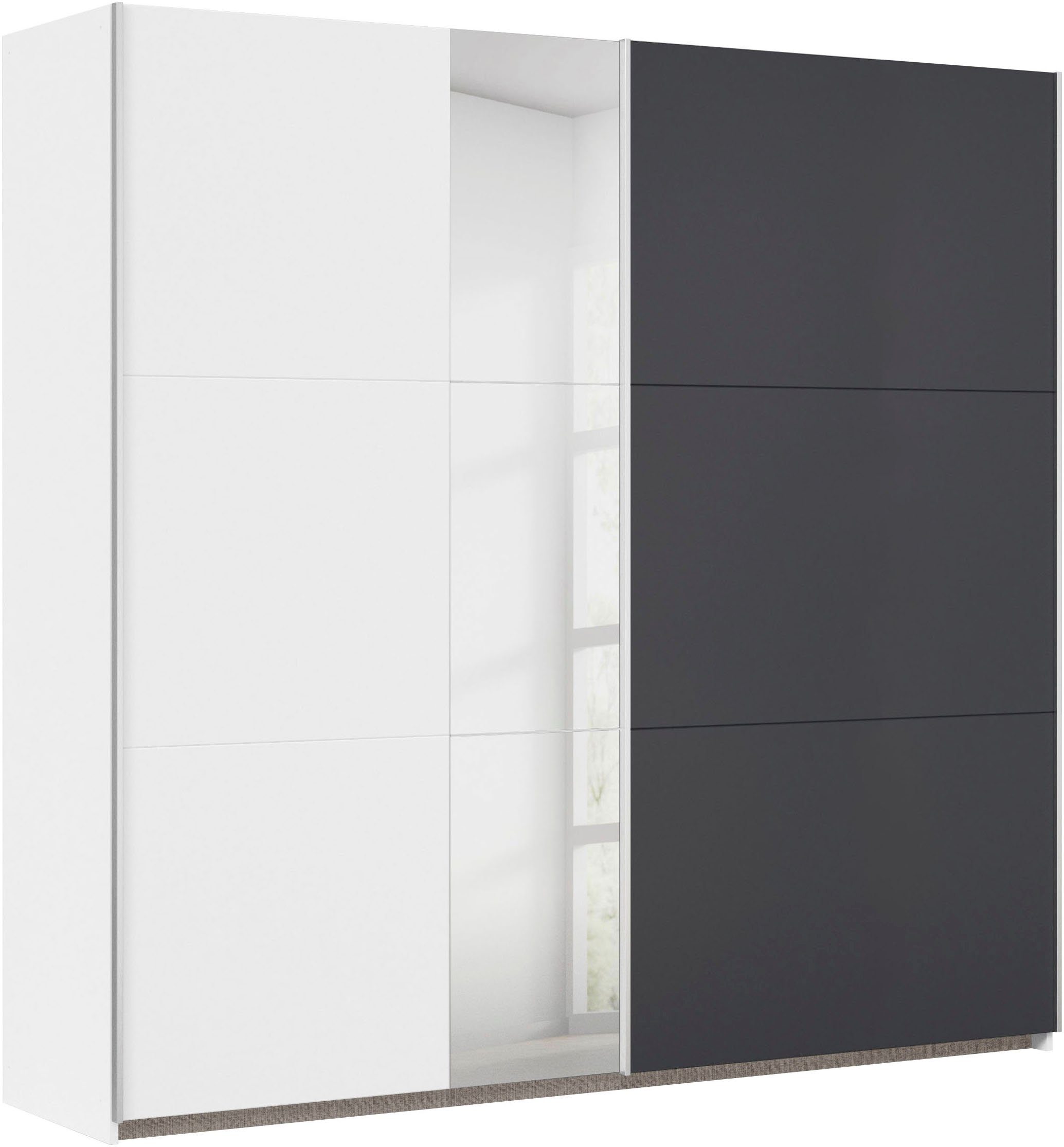 rauch Slaapkamerserie Monza met schuifdeurkast breedte 218 cm, bedcombinatie in 2 breedtes