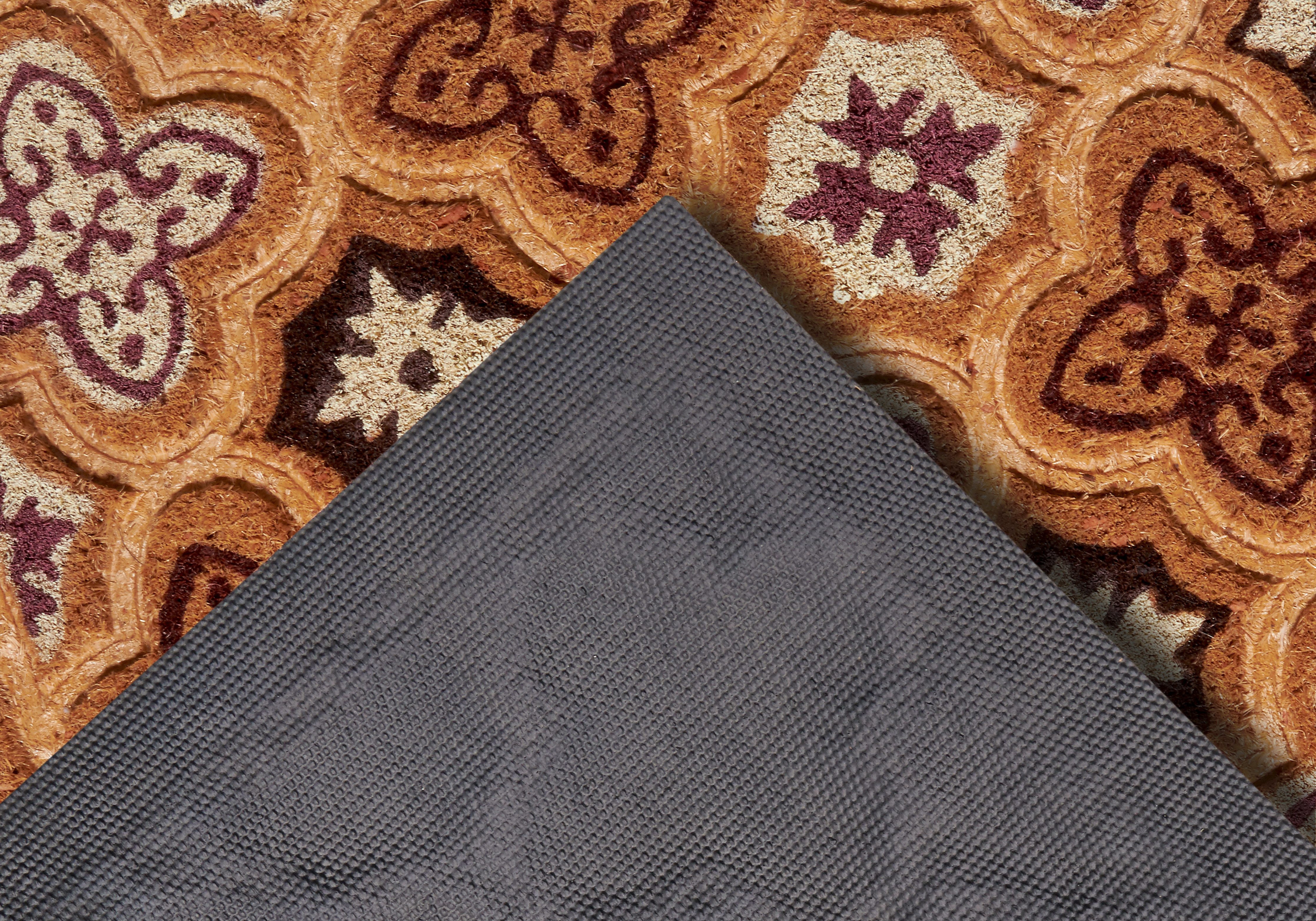 HANSE Home Mat Mix Mats Kokos Moroccan Tiles, deurmat Slijtvast, onderhoudsvriendelijk, robuust, weerbestendig, UV-bestendig