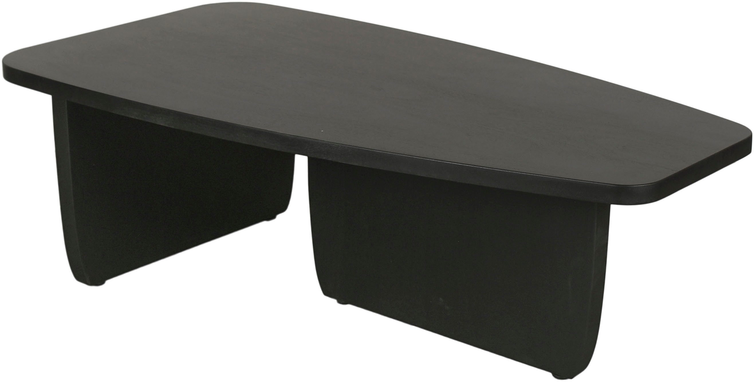 byLIVING Salontafel BOLT Vrijvorm tafel in zwart gelakt acaciahout, 25mm tafelblad (1 stuk)