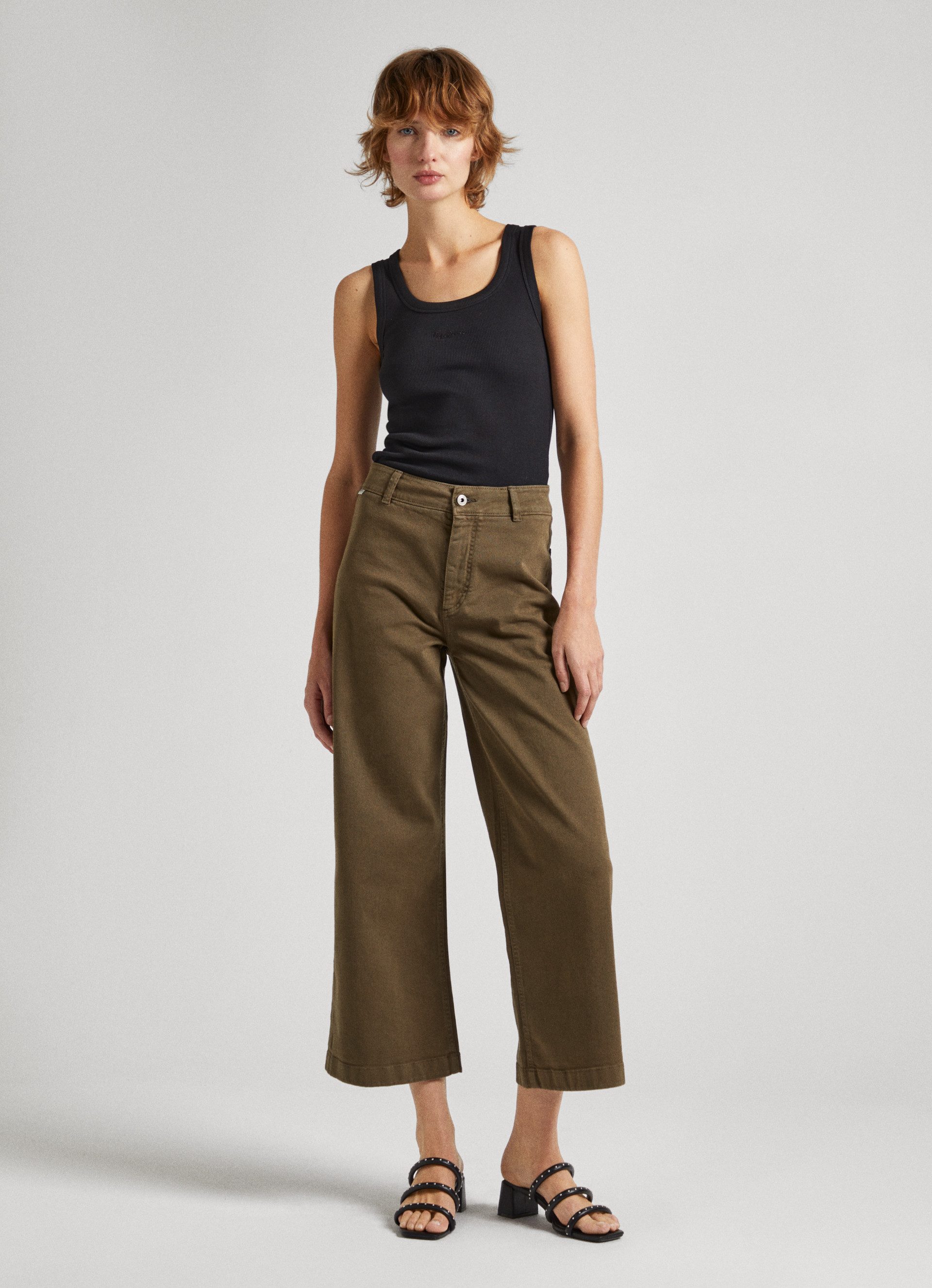 Pepe Jeans Tanktop LANE met kleine ton-sur-ton logo-borduursel