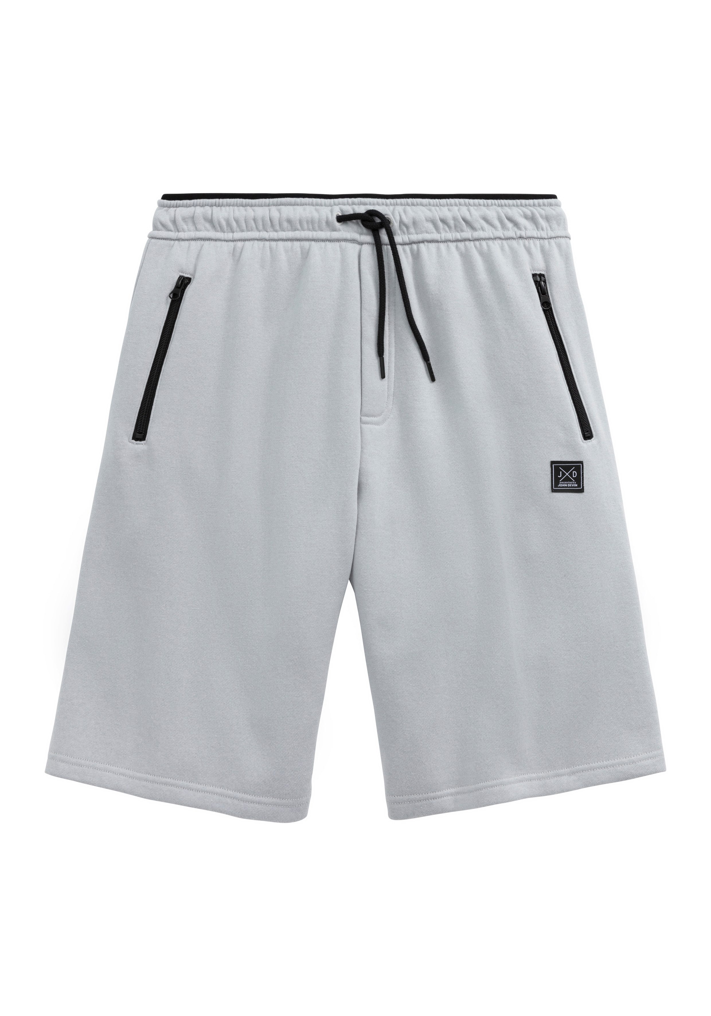John Devin Sweatshort zijzakken met zwarte rits
