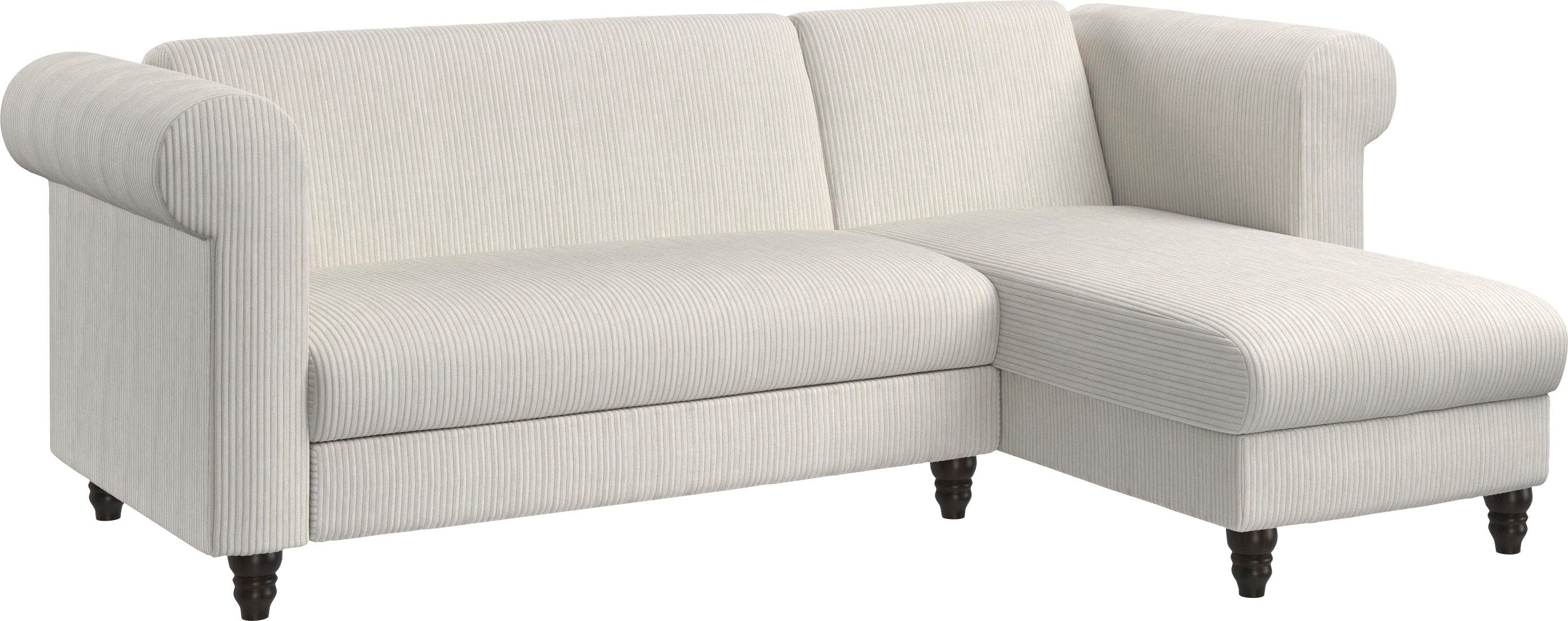 Dorel Home Hoekbank Felix II, L-model, bedbank 241cm (ligoppervlak 108x195 cm),