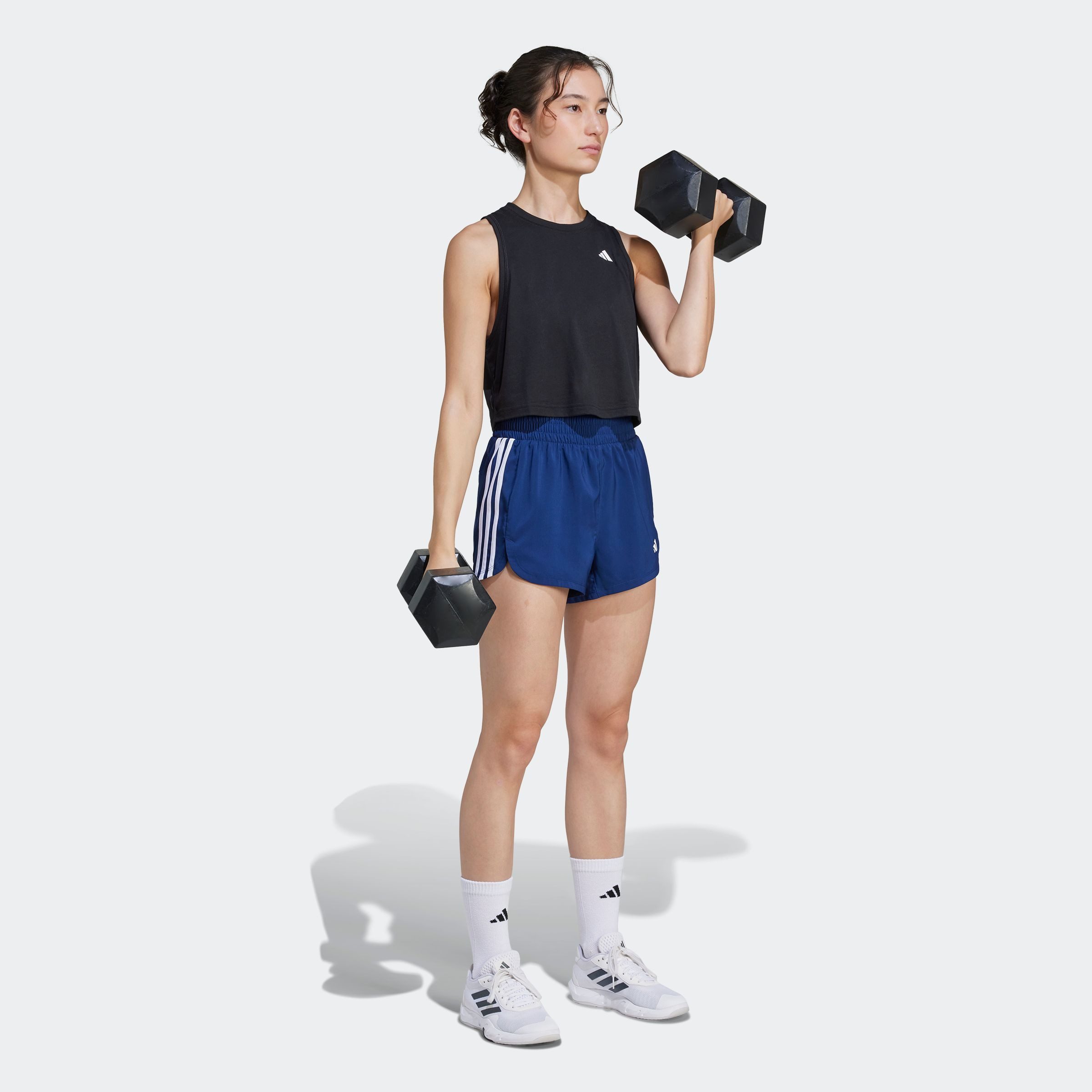 adidas Performance Short PACER WVN HIGH Geweven trainingsshorts met hoge taille (1-delig)