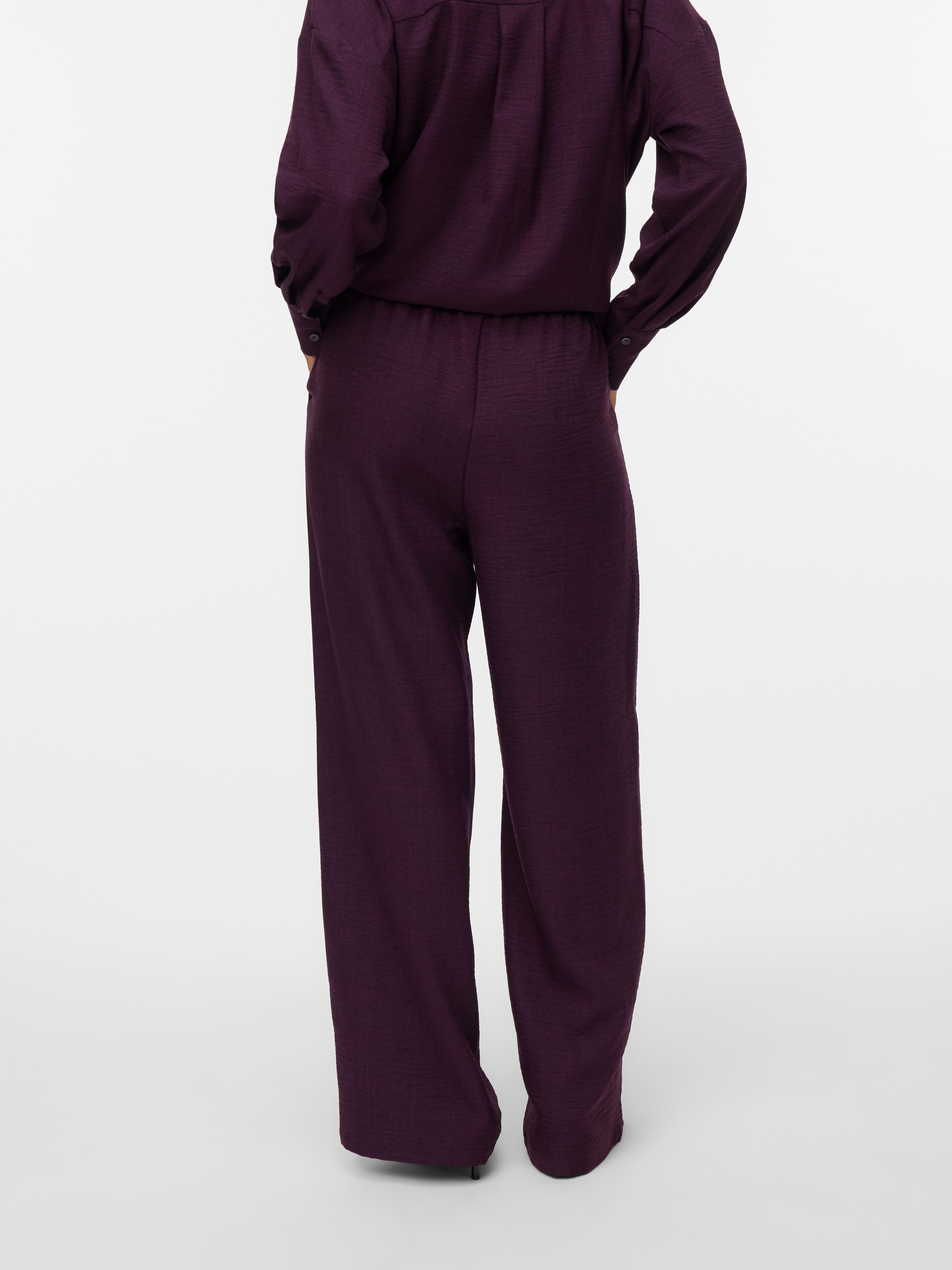 Vero Moda Comfortbroek VMMELANEY HW LOOSE PANT WVN GA NOOS