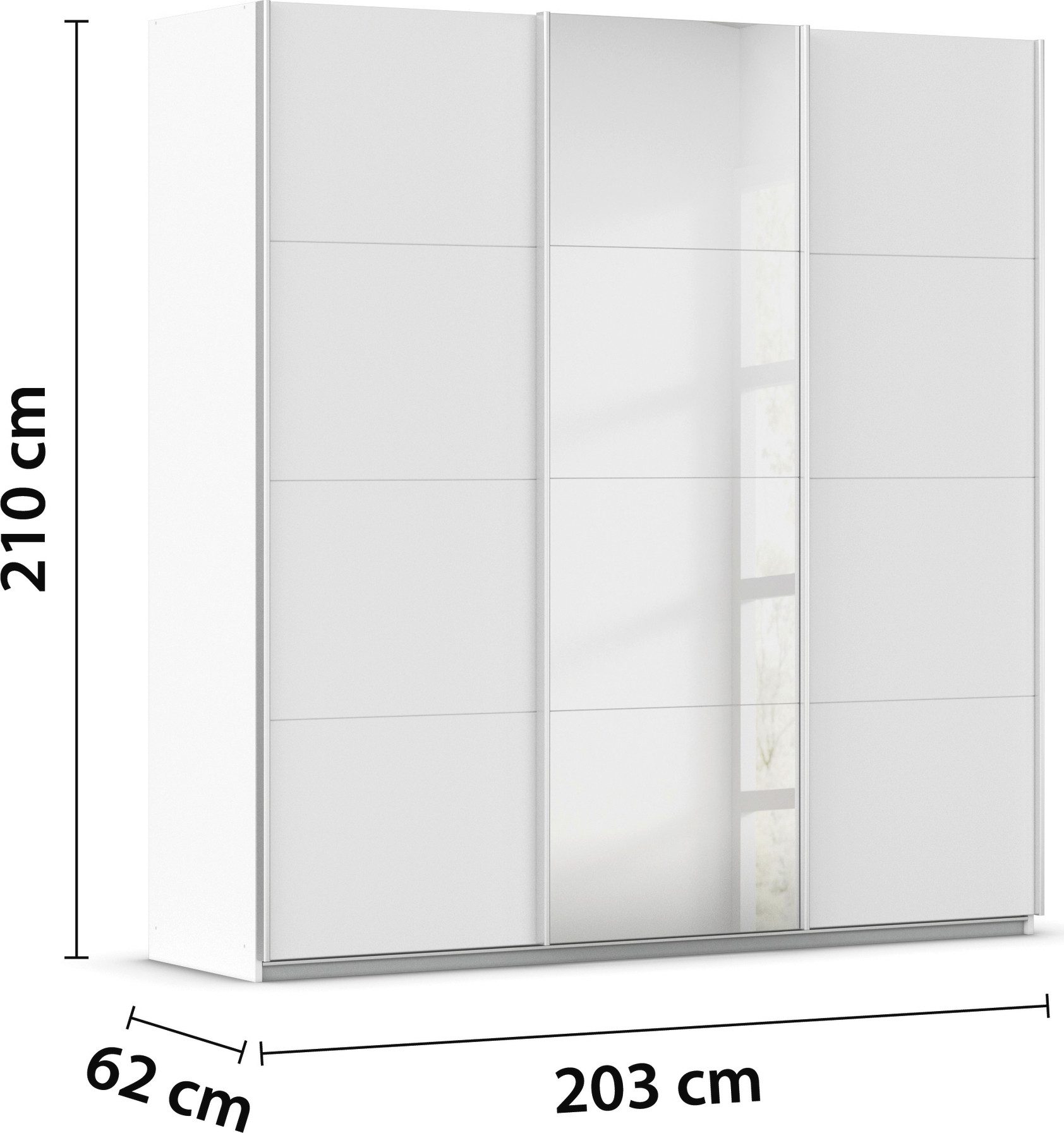 rauch Schuifdeurkast Kledingkast kast OTTO´S CHOICE garderobe AGORDO Top interieur, in 4 breedtes en 2 hoogtes MADE IN GERMANY