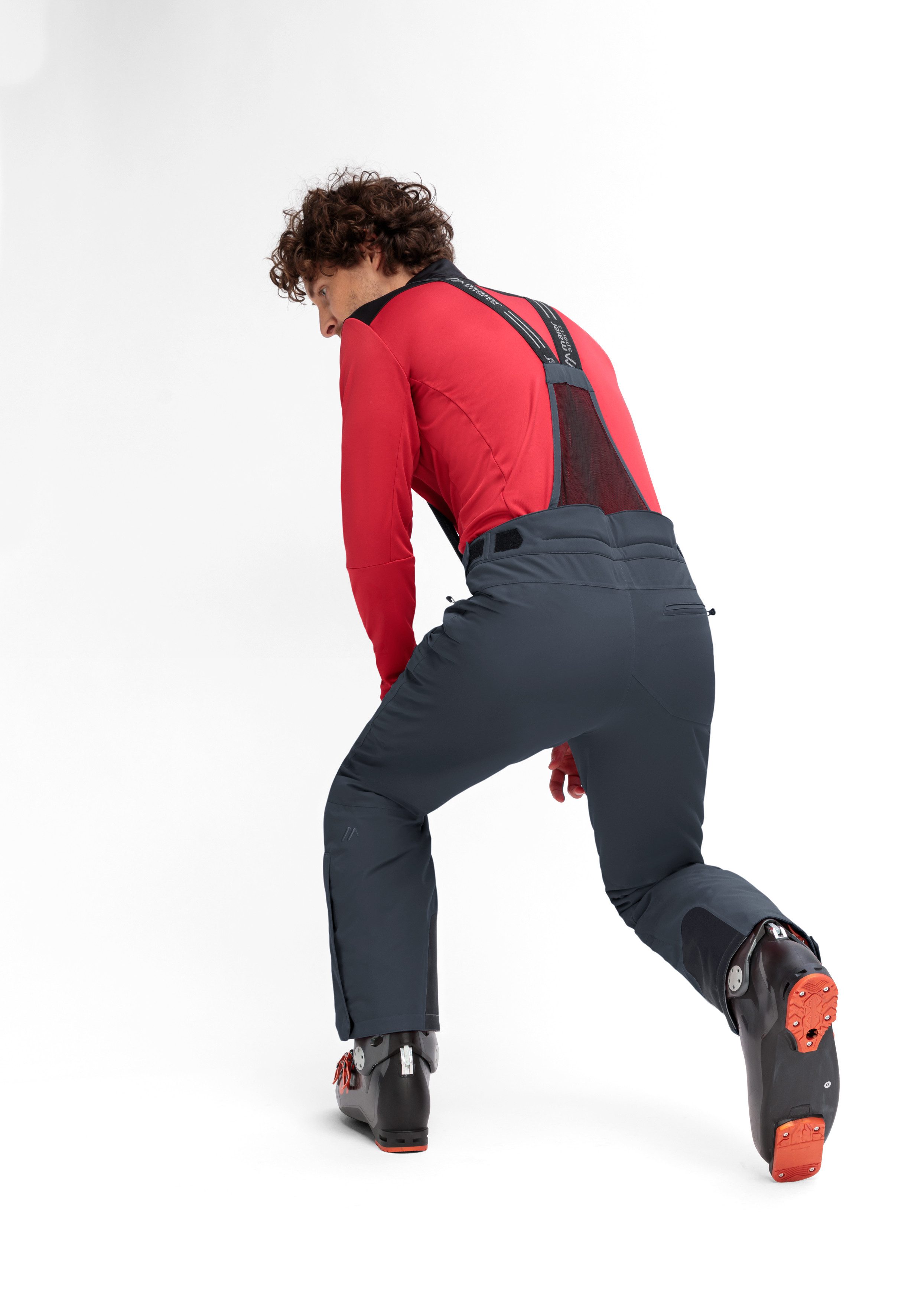 Maier Sports Skibroek Anton 2.1 Heren sneeuwbroek met bretels, wind/waterdicht, regular fit