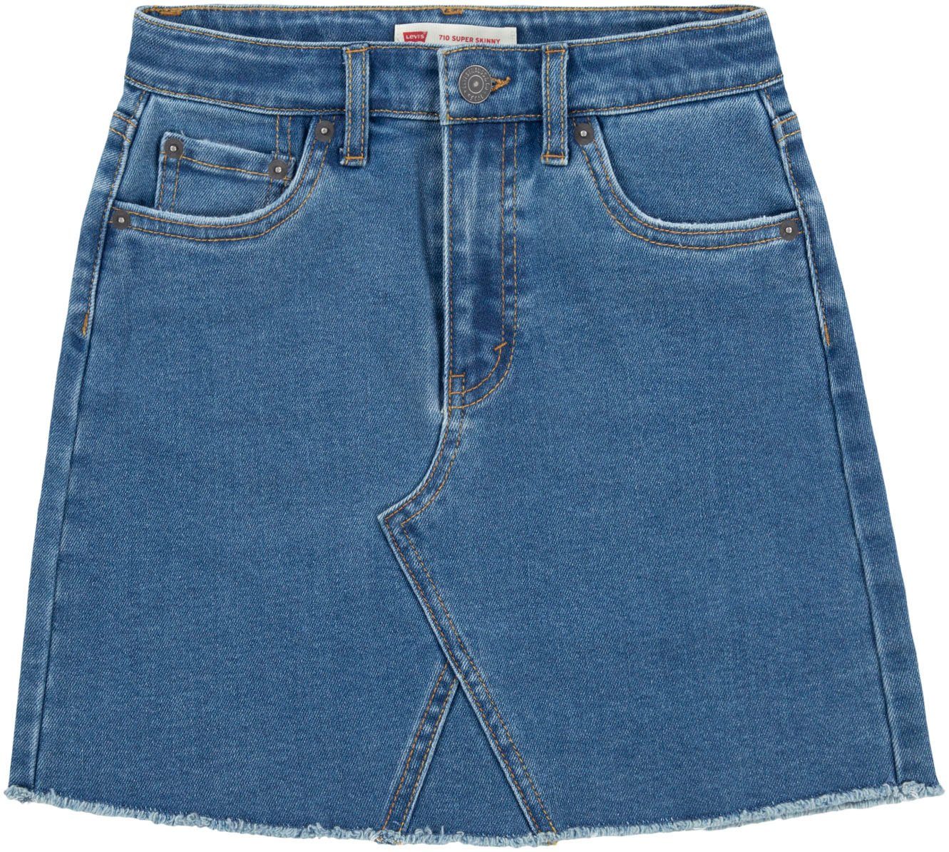 Levi's Kidswear Jeans rok LVG DENIM SKIRT HIGH RISE voor meisjes in 5-pocket-stijl