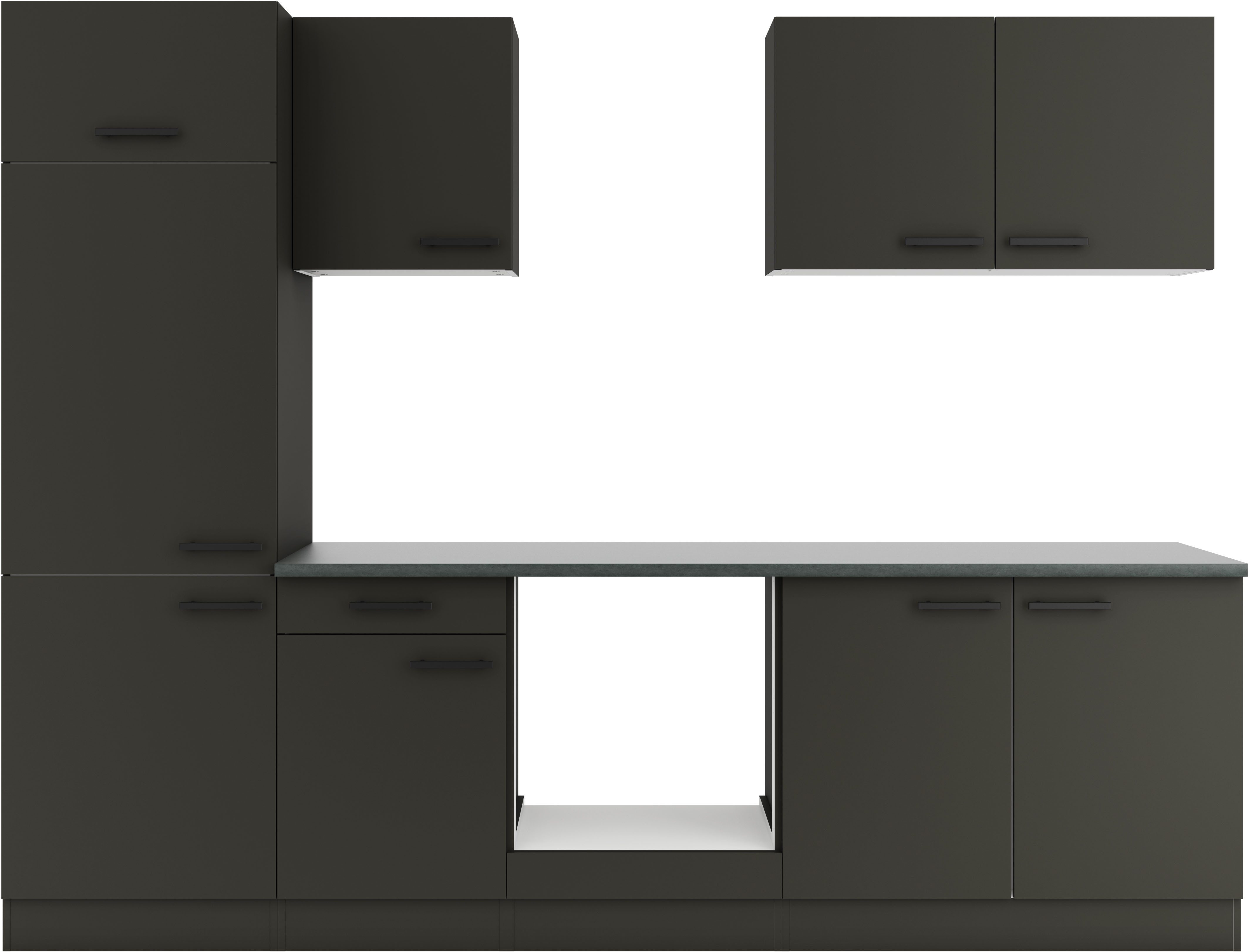 OPTIFIT Keukenblok Palma Breedte 270 cm, optioneel met E-apparaten, aan de zijkant omkeerbaar