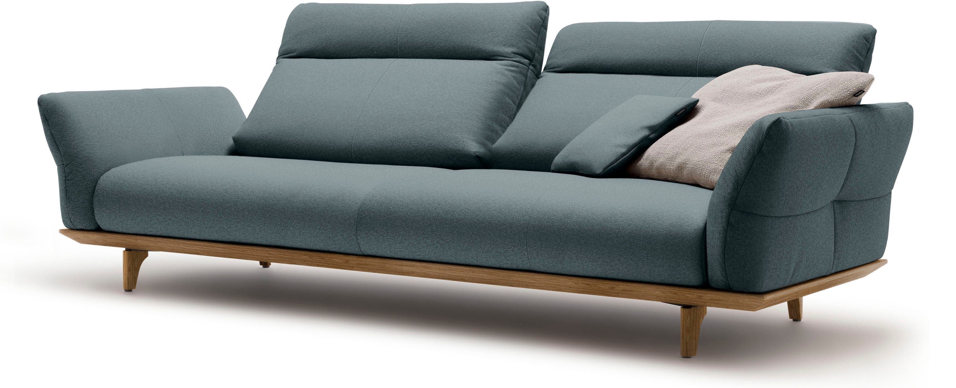 Creation BY ROLF BENZ 4-zitsbank Hs.460 Onderstel in walnotenhout, walnotenhouten poten, breedte 248 cm