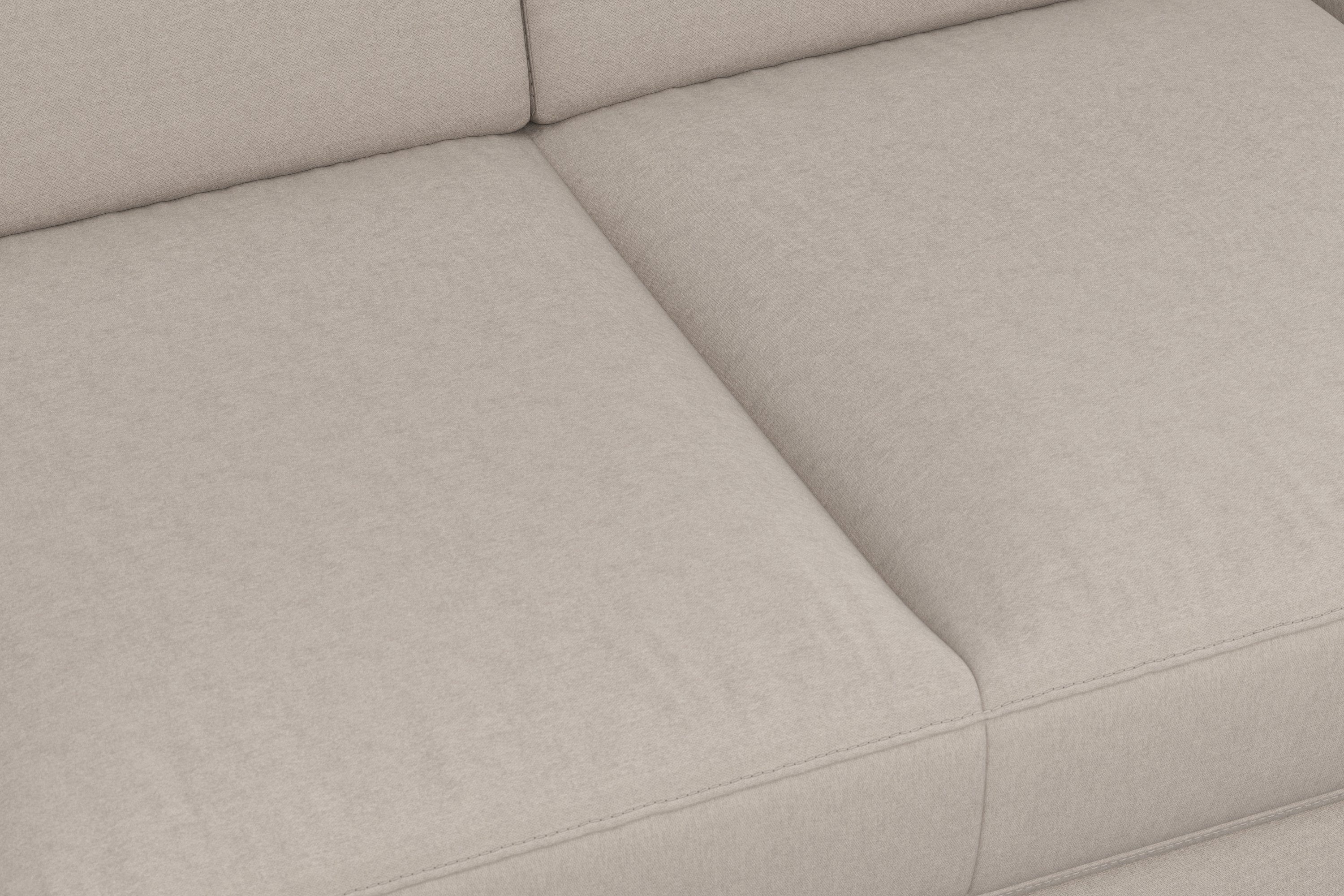 sit&more Zithoek Padua U-model inclusief zitdiepteverstelling, armleuning en binnenvering