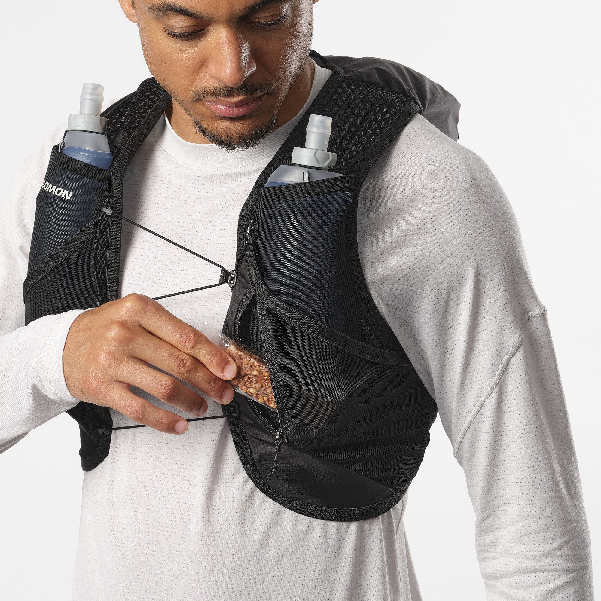 Salomon Drinkrugzak ACTIVE SKIN 8 Running-bodywarmer inclusief soft flask