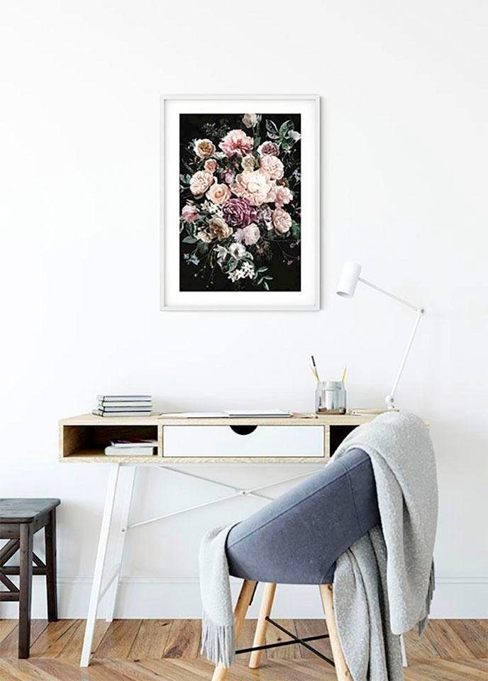 Komar Wanddecoratie Charming boeket Wanddecoratie - zonder lijst (1 stuk)