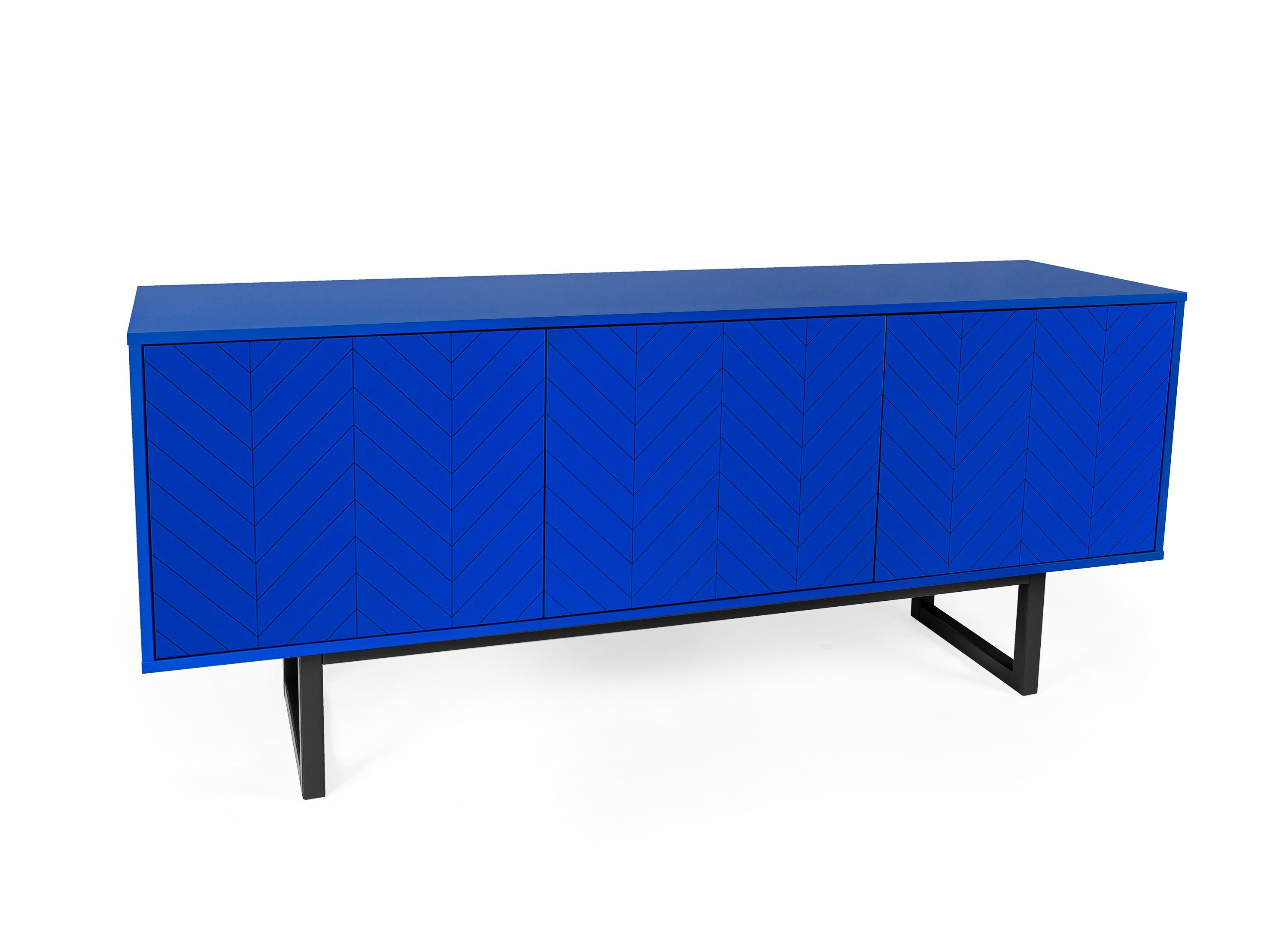 Woodman Kast met bijzondere print, met push-to-openfunctie