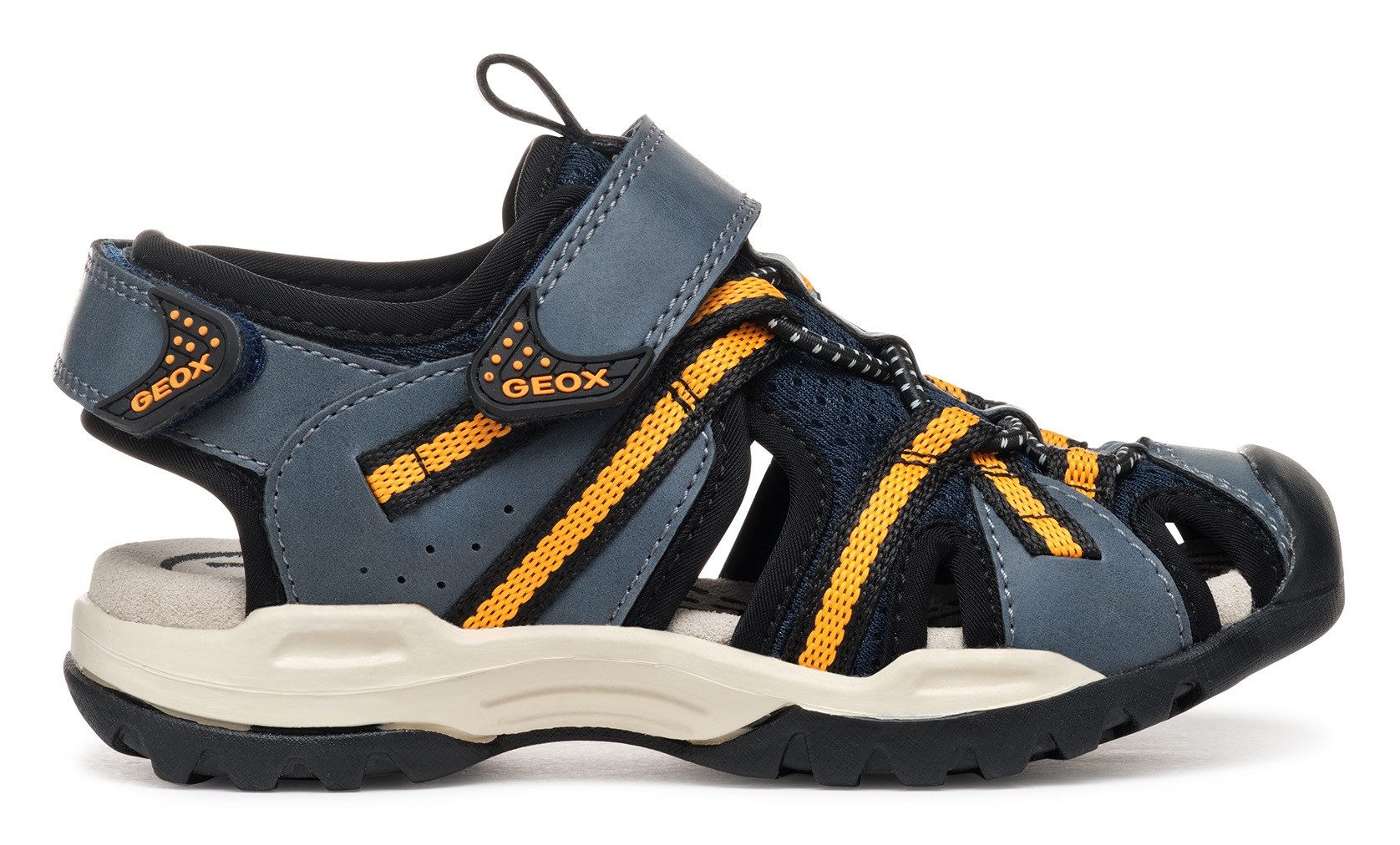 Geox Sandalen J Borealis Boy , trekking sandaal, klittenbandschoen met extra hiel-klittenbandsluiting