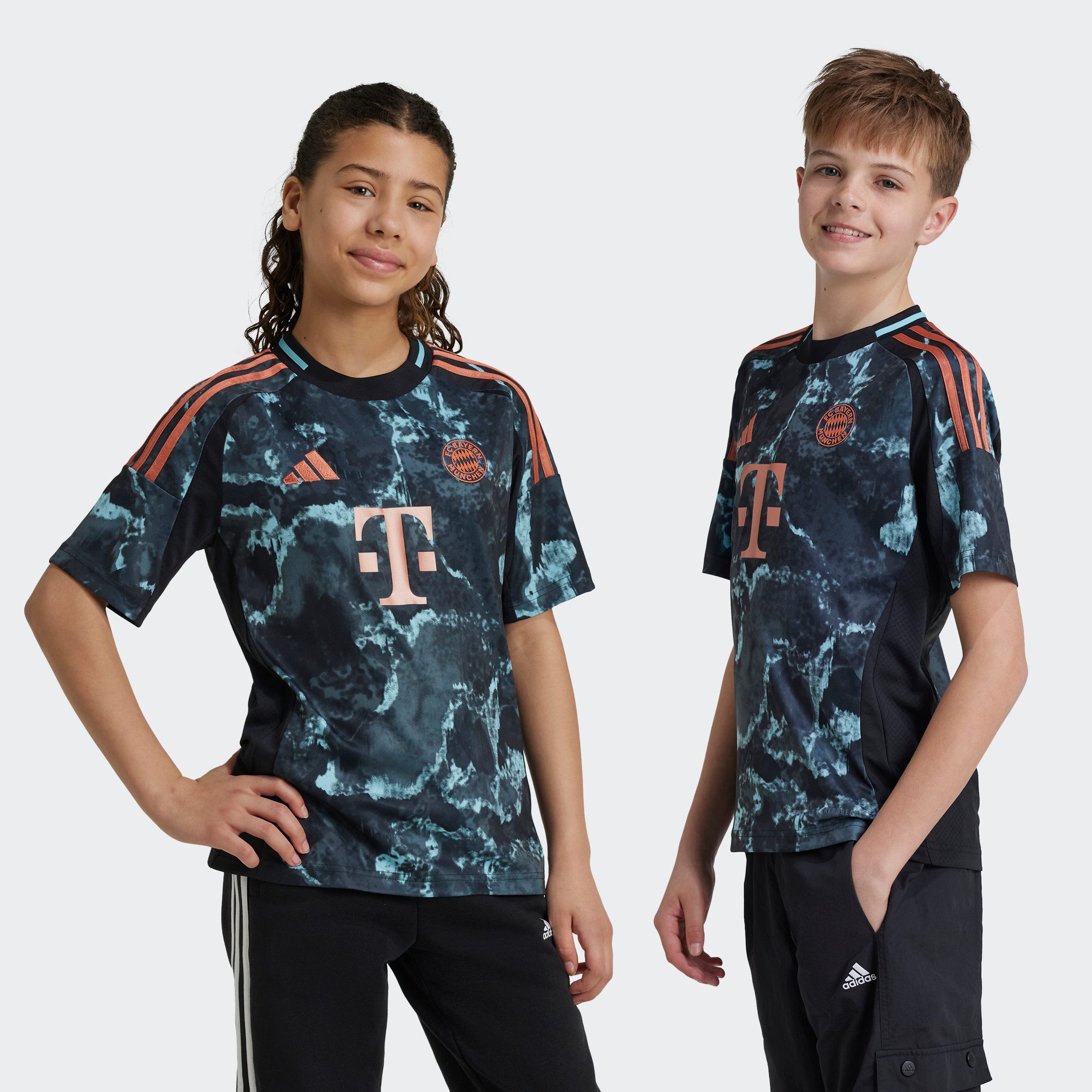 Adidas Perfor ce junior FC Bayern München voetbalshirt Sport t-shirt Zwart Polyester V-hals 140