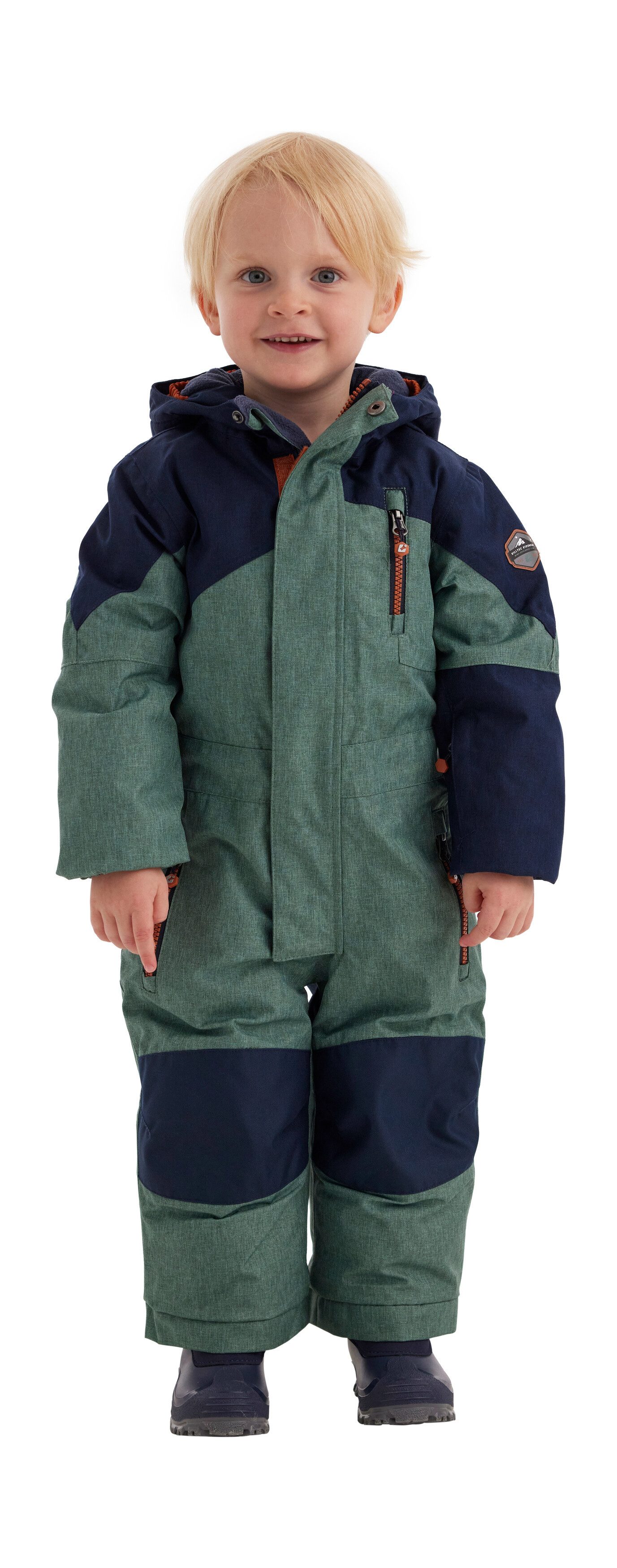 Killtec Skipak Kesley Mini Skioverall, wind- en waterdicht, fleece binnenin kinderen maat 98/104 groen