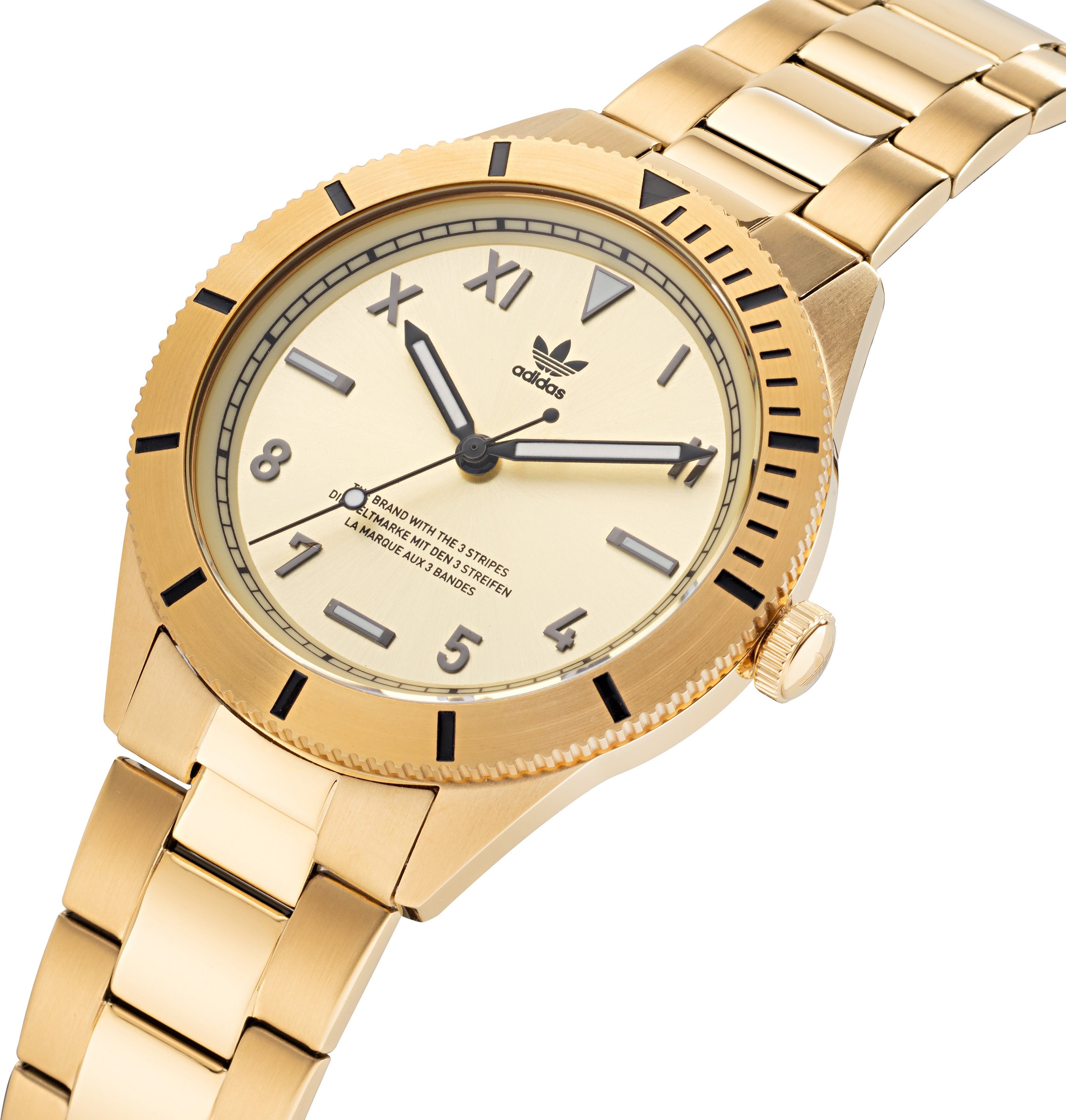 adidas Originals Kwartshorloge EDITION THREE Horloge, herenhorloge, dameshorloge, stalen armband
