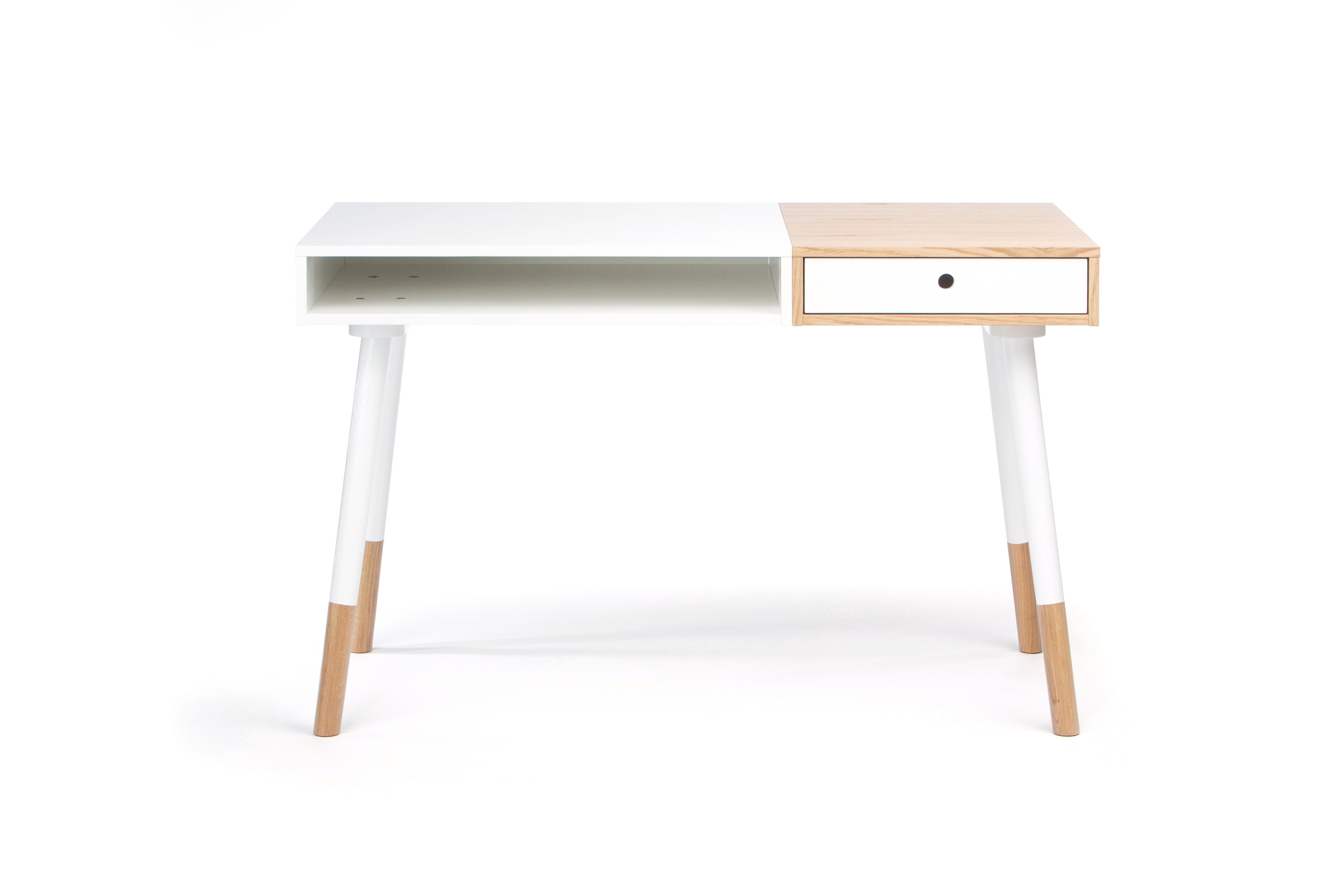 Woodman Bureau Uitzicht op de zon tweekleurig, afgeronde massieve poten