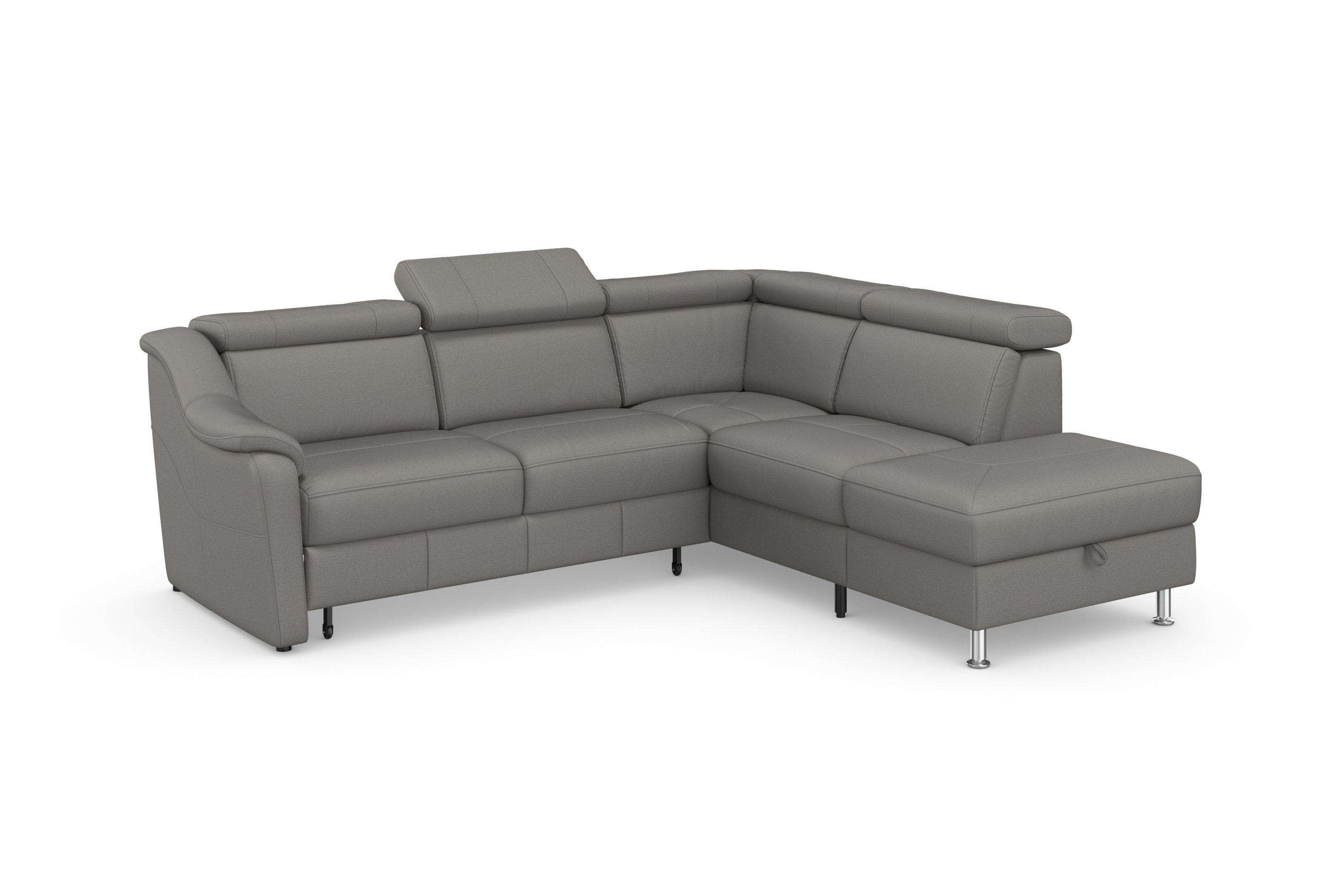 sit&more Hoekbank Freetown L-vorm met verstelbare hoofdsteun en comfortabele binnenvering
