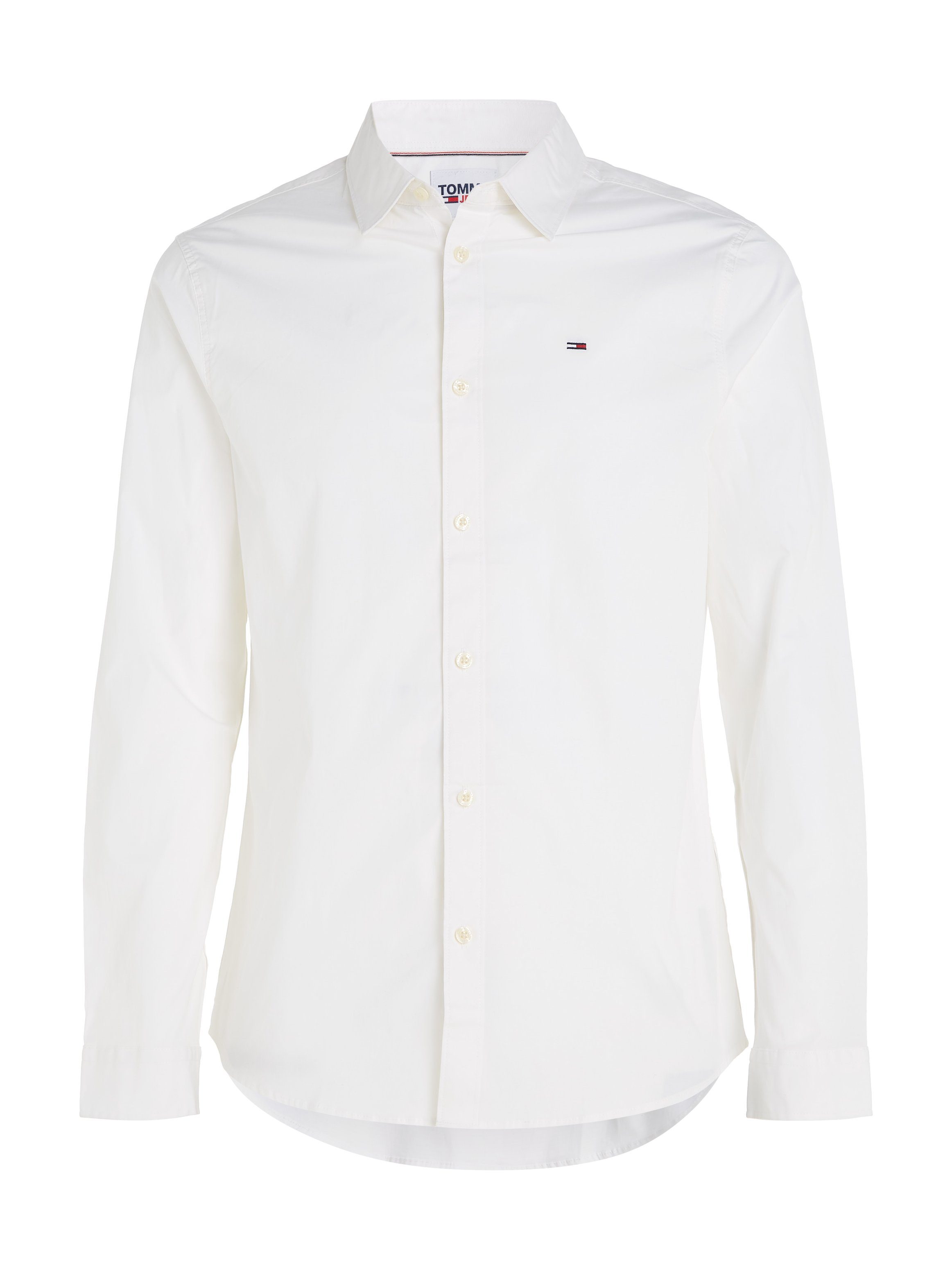 TOMMY JEANS Overhemd met lange mouwen Sabim Stretch Hemd Shirt Stretch shirt, premium, slim fit, met elastaan