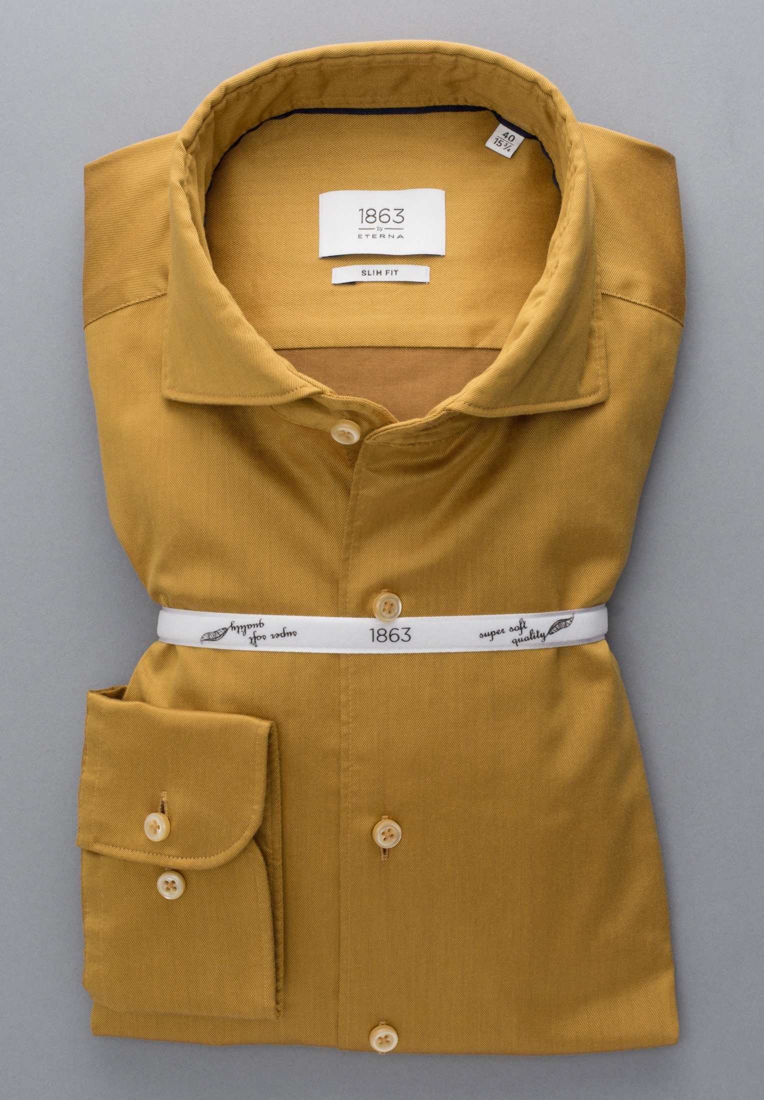 Eterna Overhemd met lange mouwen Slim fit EASY IRON (gemakkelijk te strijken)