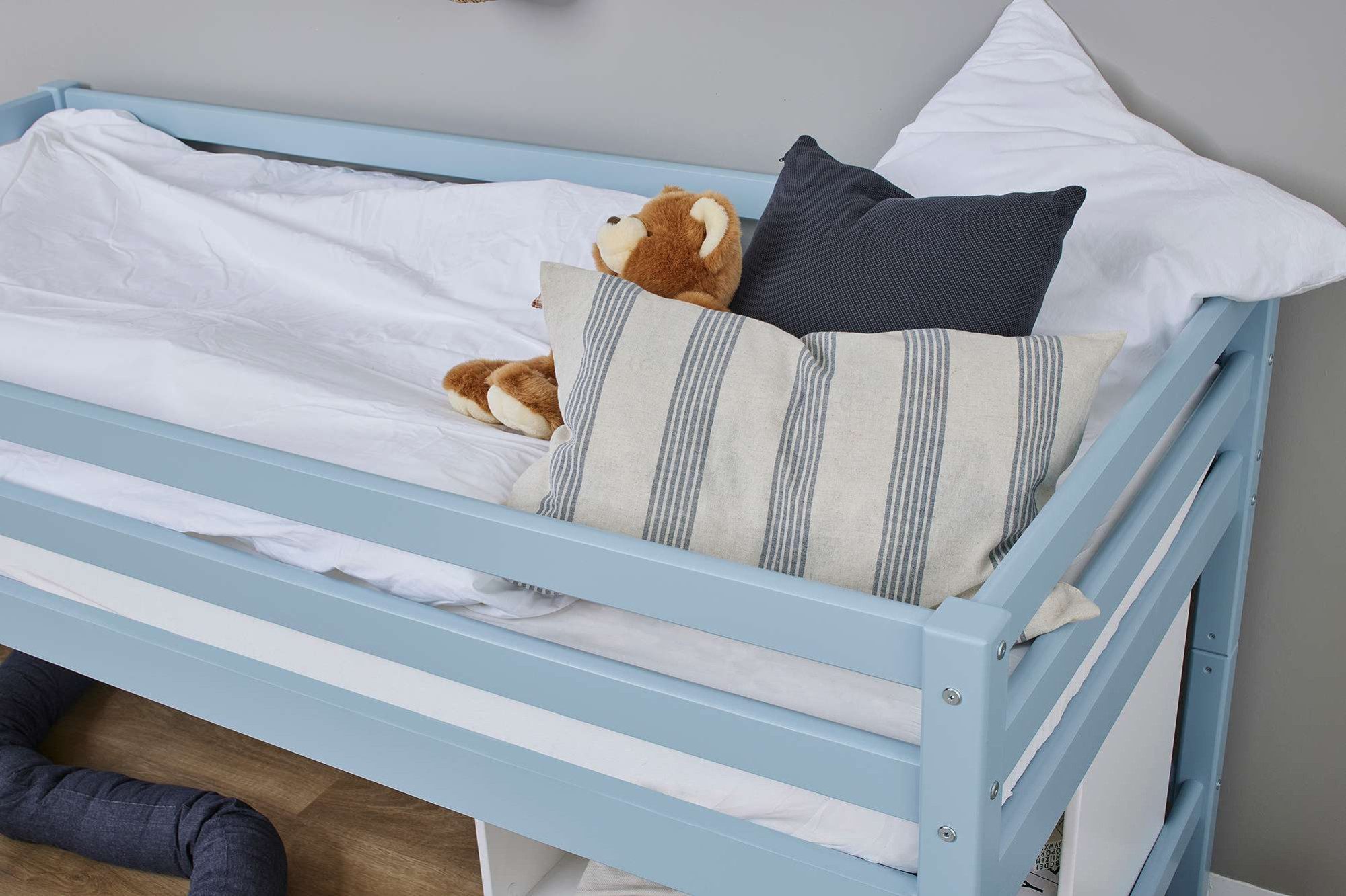 Hoppekids Hoogslaper ECO Dream MY COLOR 90x200, om te bouwen tot een eenpersoonsbed, 4 kleuren (set)
