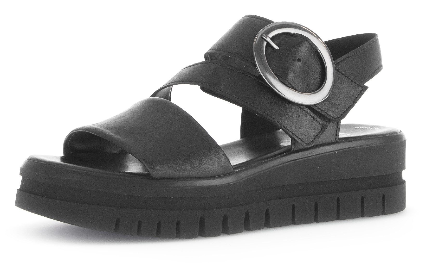 Gabor Sleehaksandaaltjes dames sandalen met sleehak maat 43 zwart