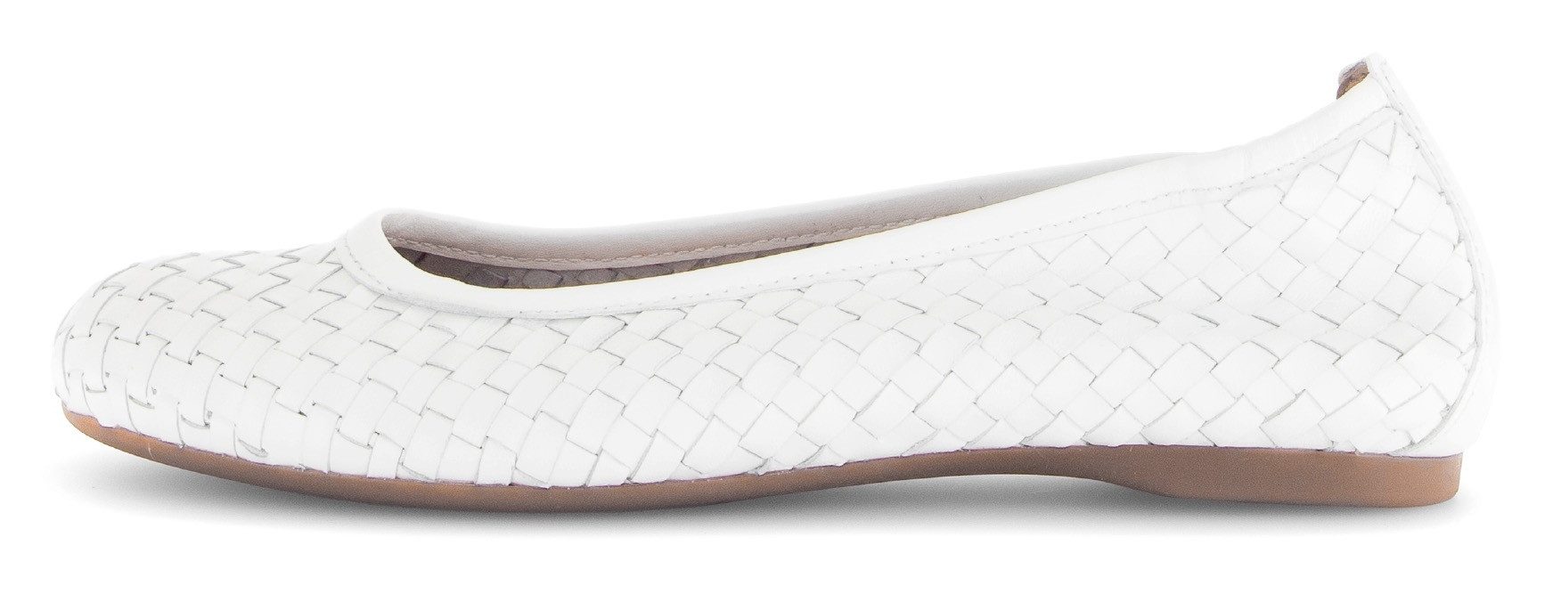 Gabor Ballerina's , instapschoen, lenteschoen, zakelijke schoen met mooi vlechtpatroon