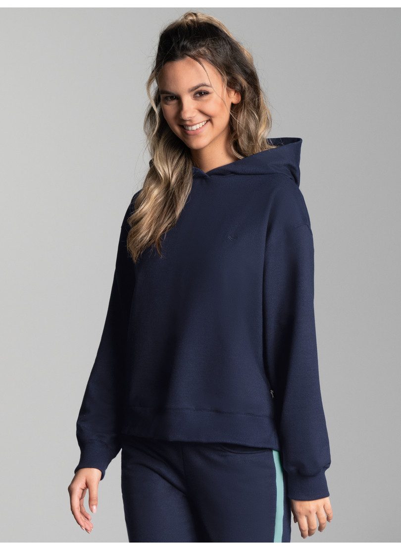 Trigema Sweatshirt TRIGEMA Dunne oversized hoodie