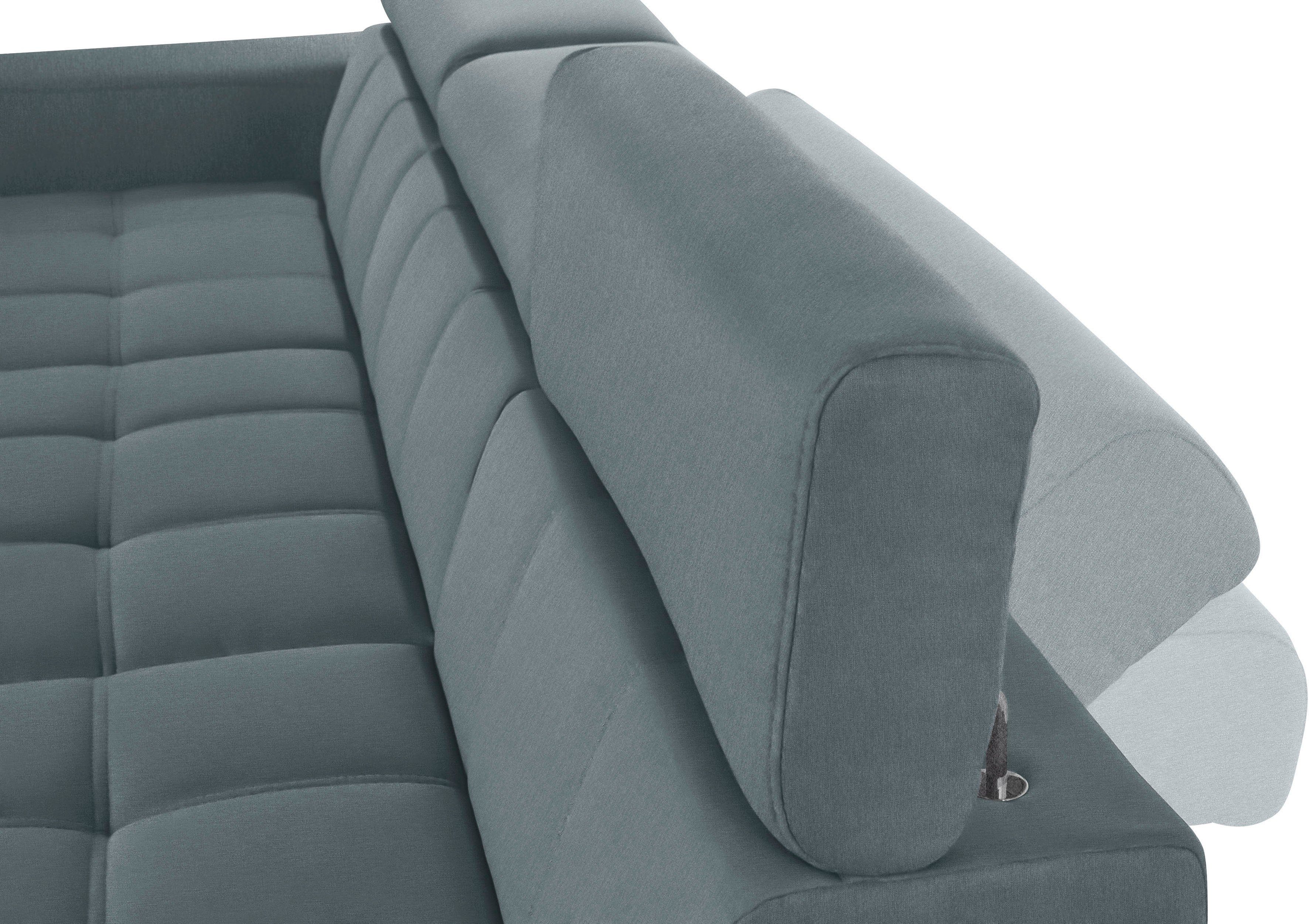 DOMO collection Hoekbank Cunelli mooie zitnaden als designelement, stevige zitcomfort, L-vorm