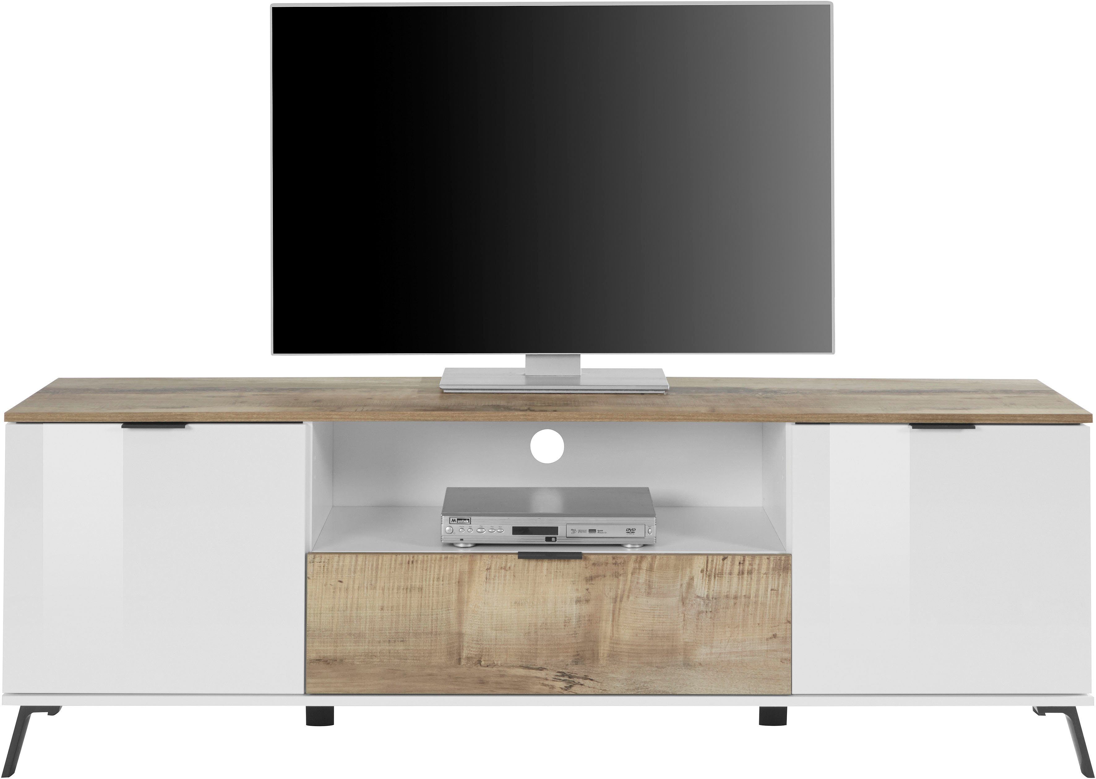 INOSIGN Tv-meubel CASANOVA Breedte ca. 180 cm lowboards wit