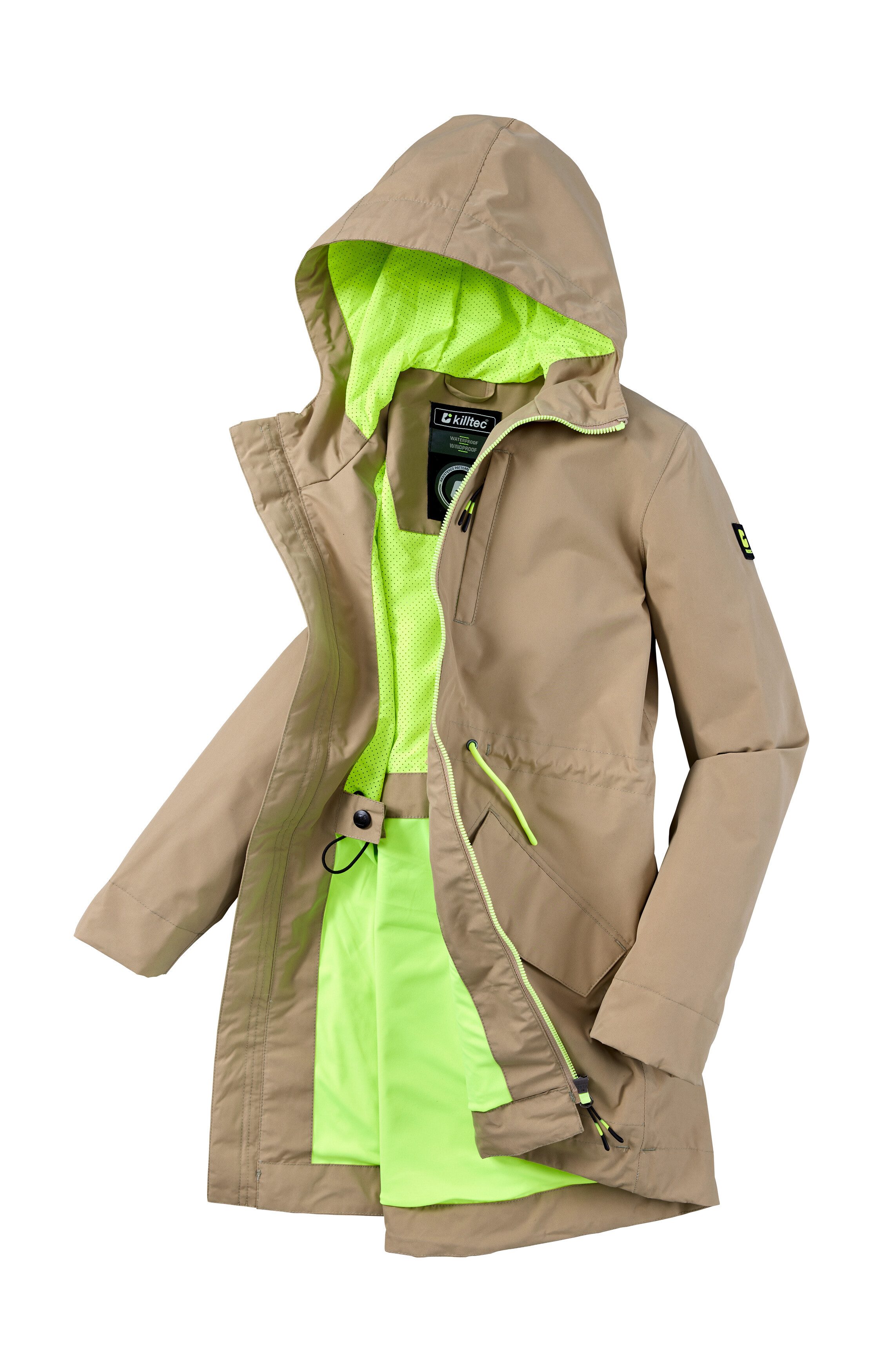 Killtec Parka KOS 148 GRLS PRK Wind- en waterdichte parka, reflecterend, PFAS-vrij geïmpregneerd