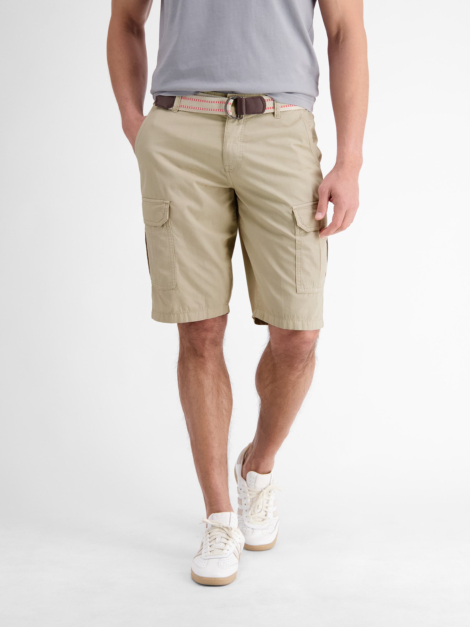 Lerros Bermuda LERROS Cargo bermuda met riem (set)
