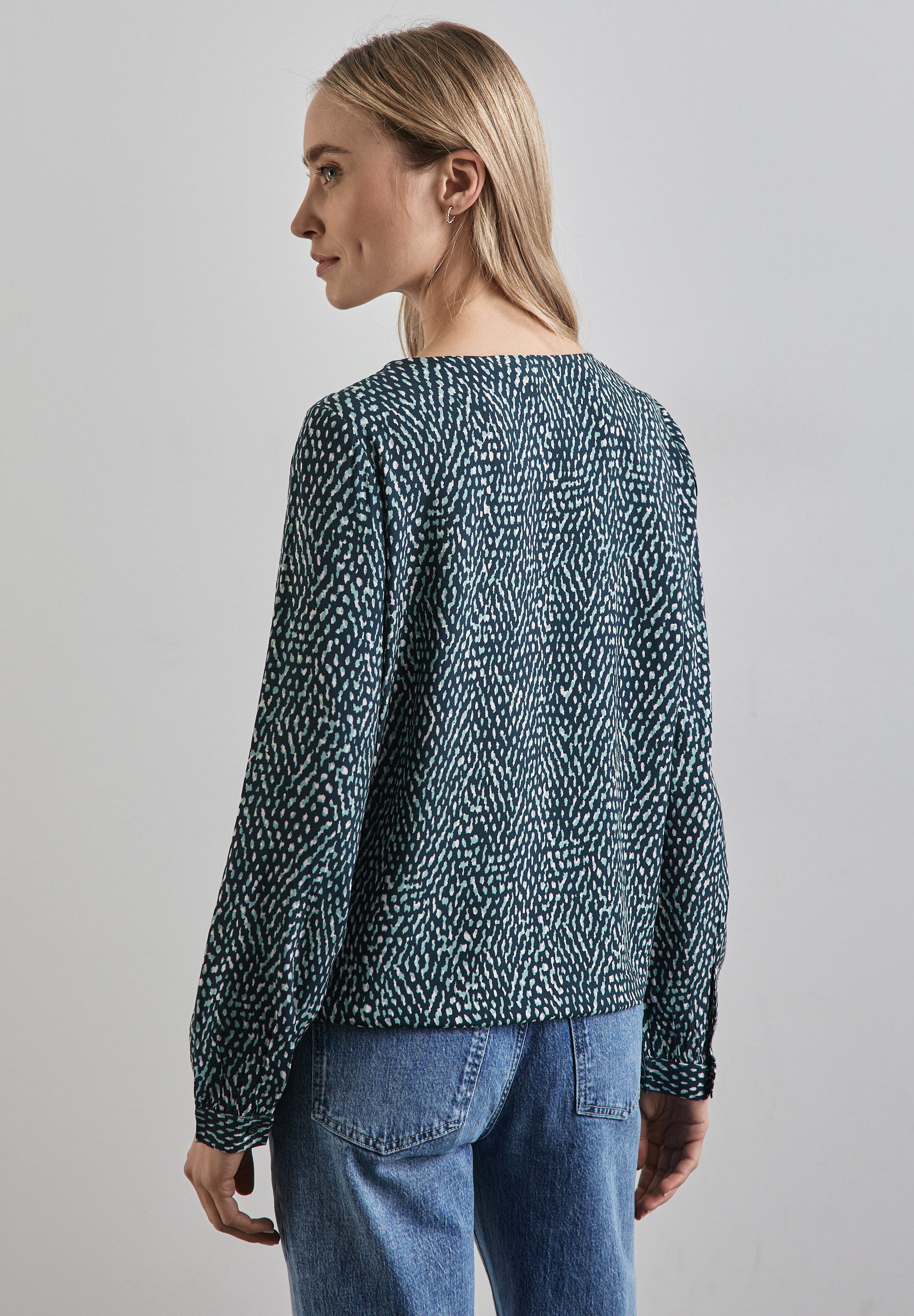 STREET ONE Blouse met lange mouwen met print all-over
