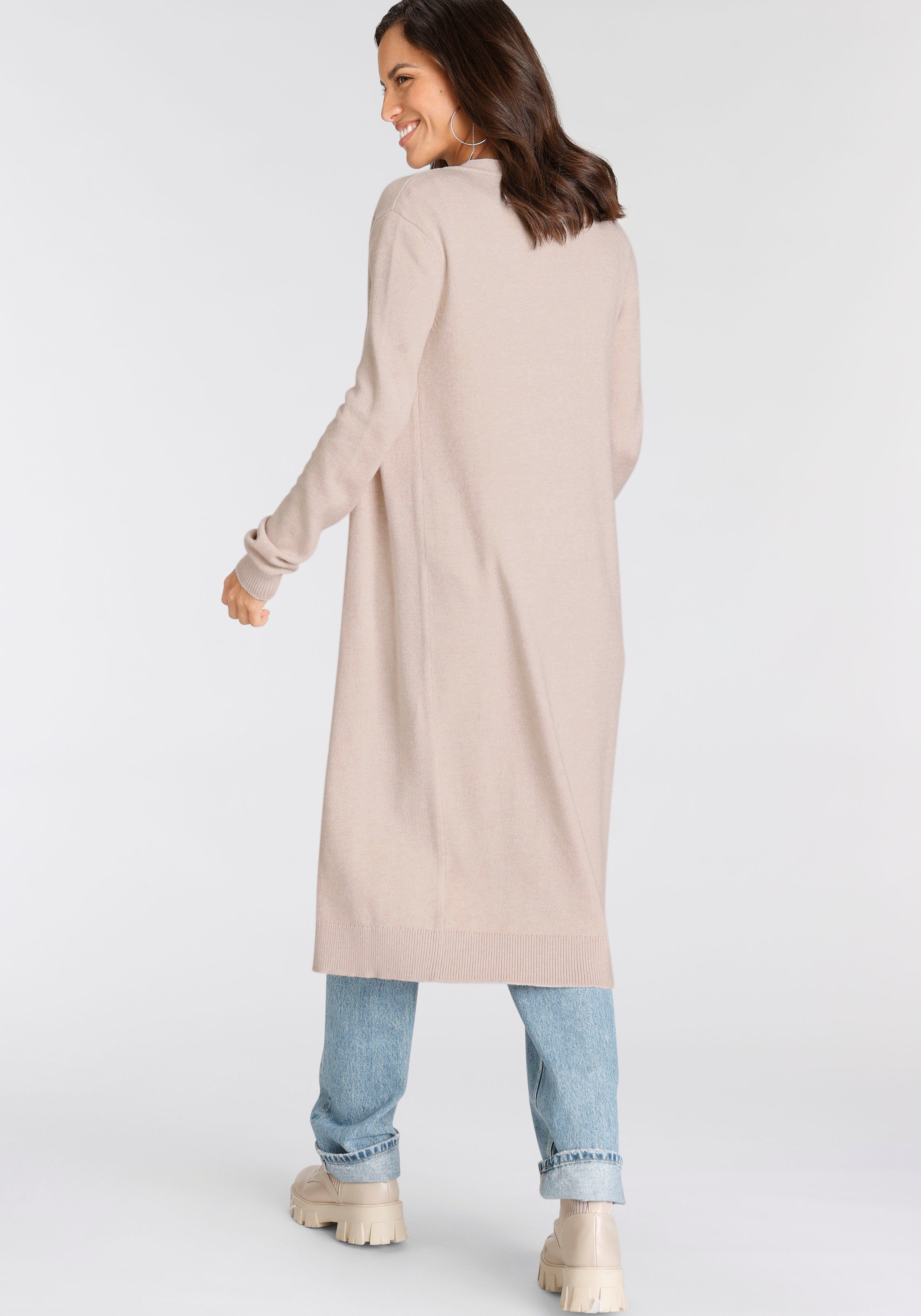 Laura Scott Lang vest in behaaglijk zachte tricotkwaliteit