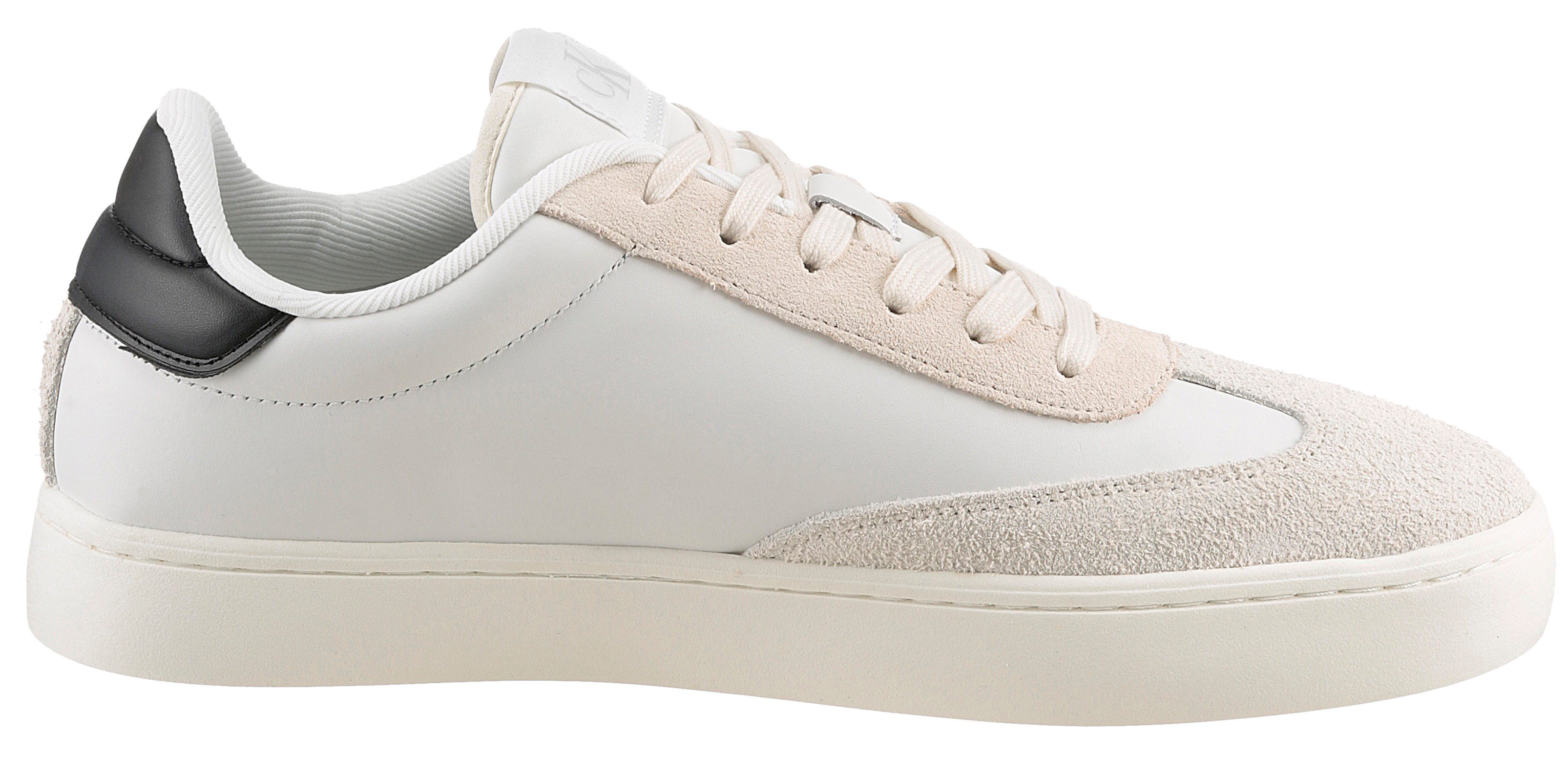 Calvin Klein Sneakers CLASSIC CUPLOW LACEUP LTH FAD basket sneakers, veterschoen, vrijetijdsschoen met zachte schaprand